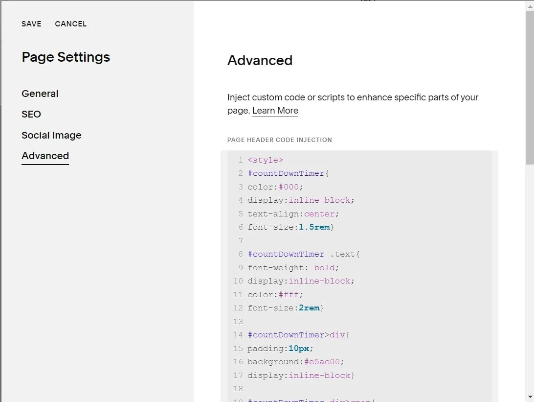 How to create an infinite counter on Squarespace — Primitus Consultancy