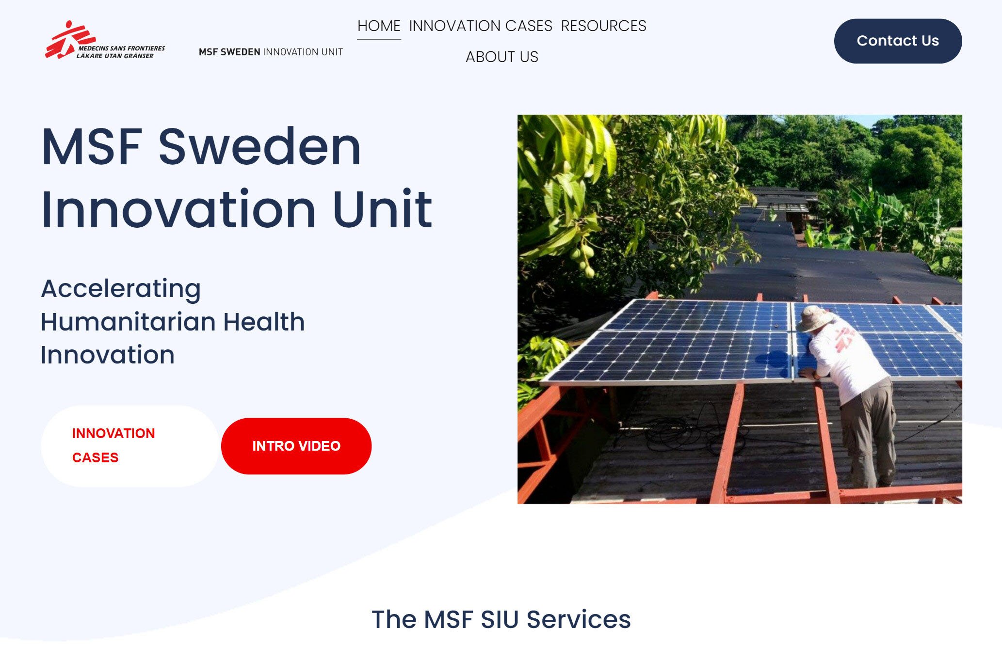 MSF Sweden Innovation Unit <span>Charity</span>