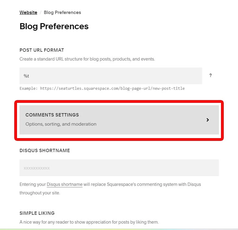 How to Enable/Disable Comments in Squarespace — Primitus Consultancy