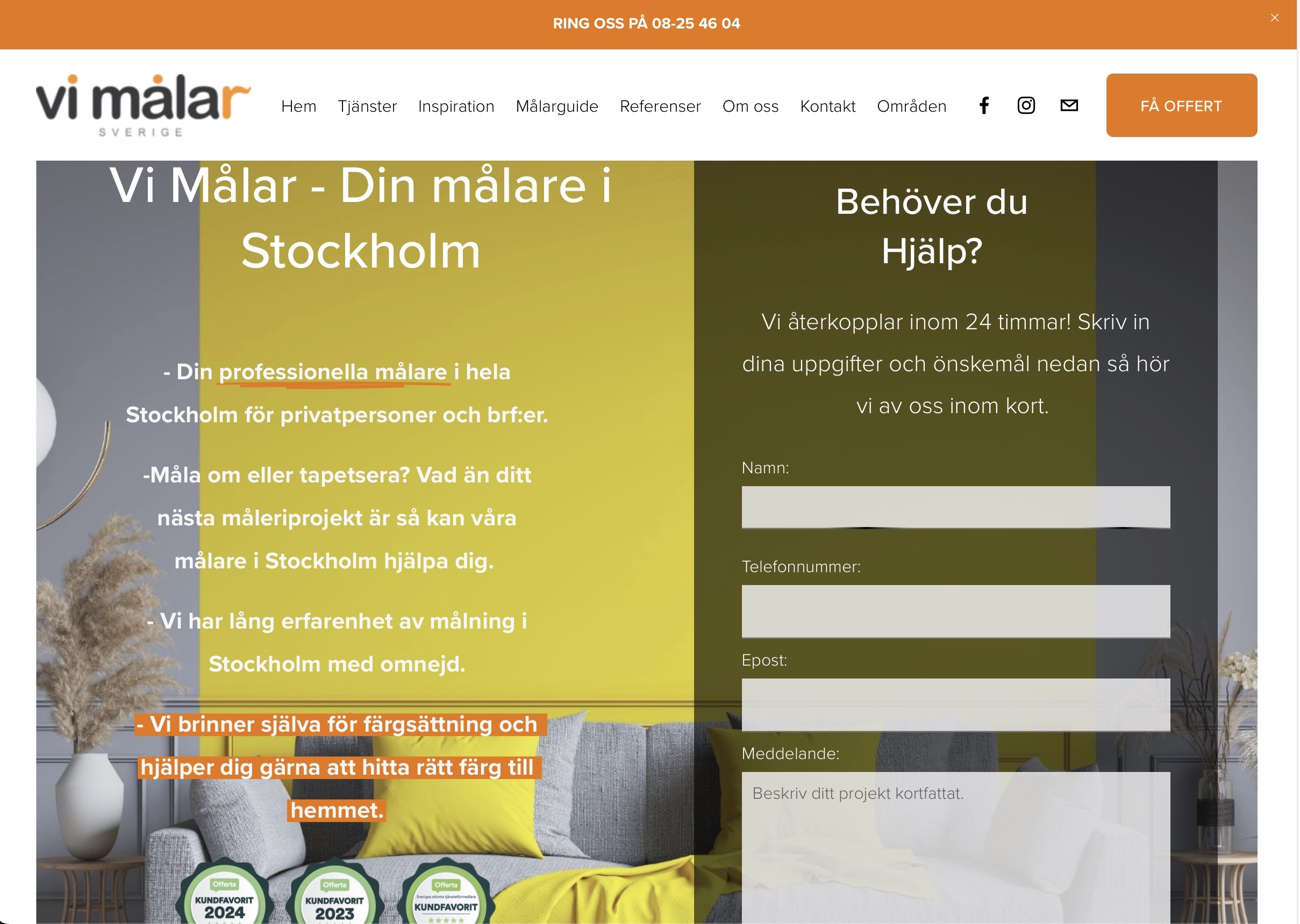 VI MÅLAR <span>Painter</span>