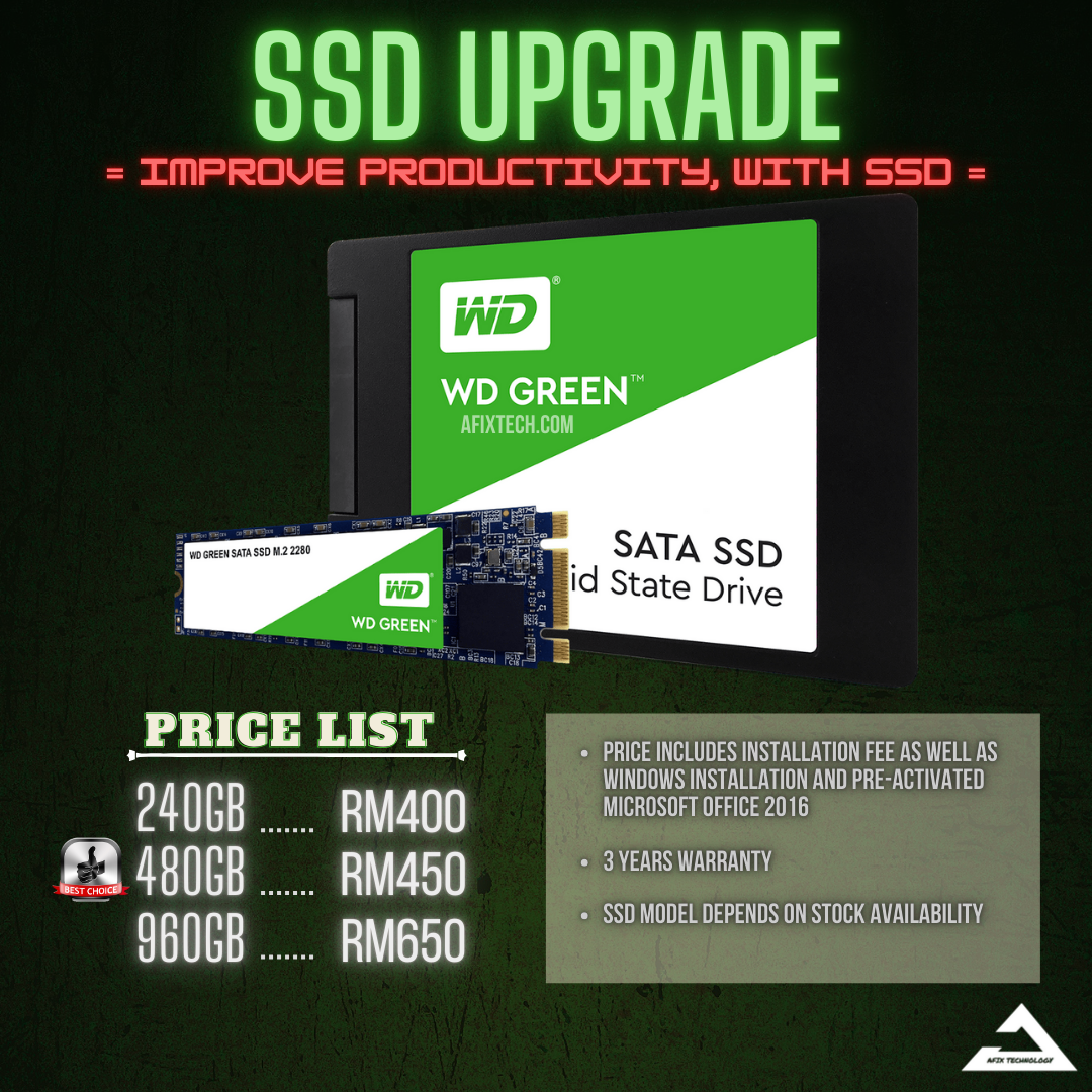 SSD pricelist