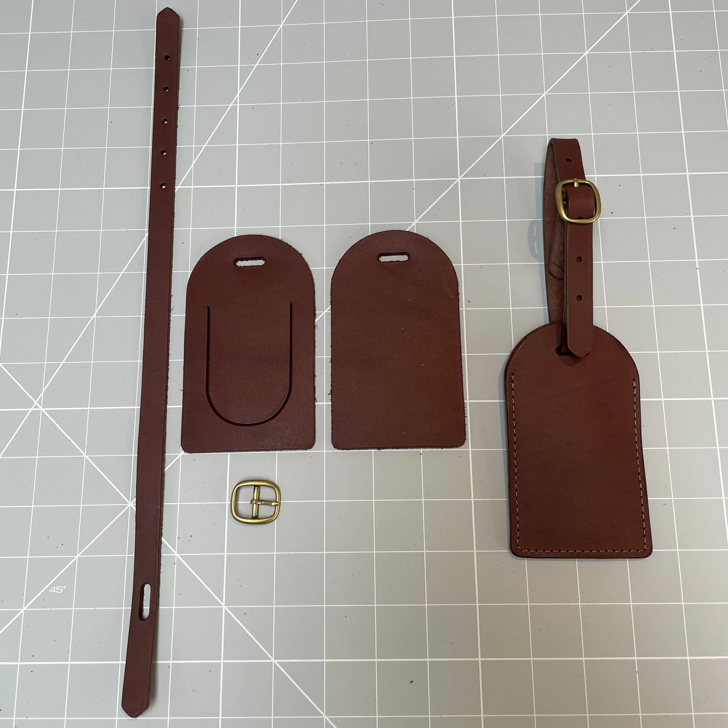 Leather to make your own Luggage Label