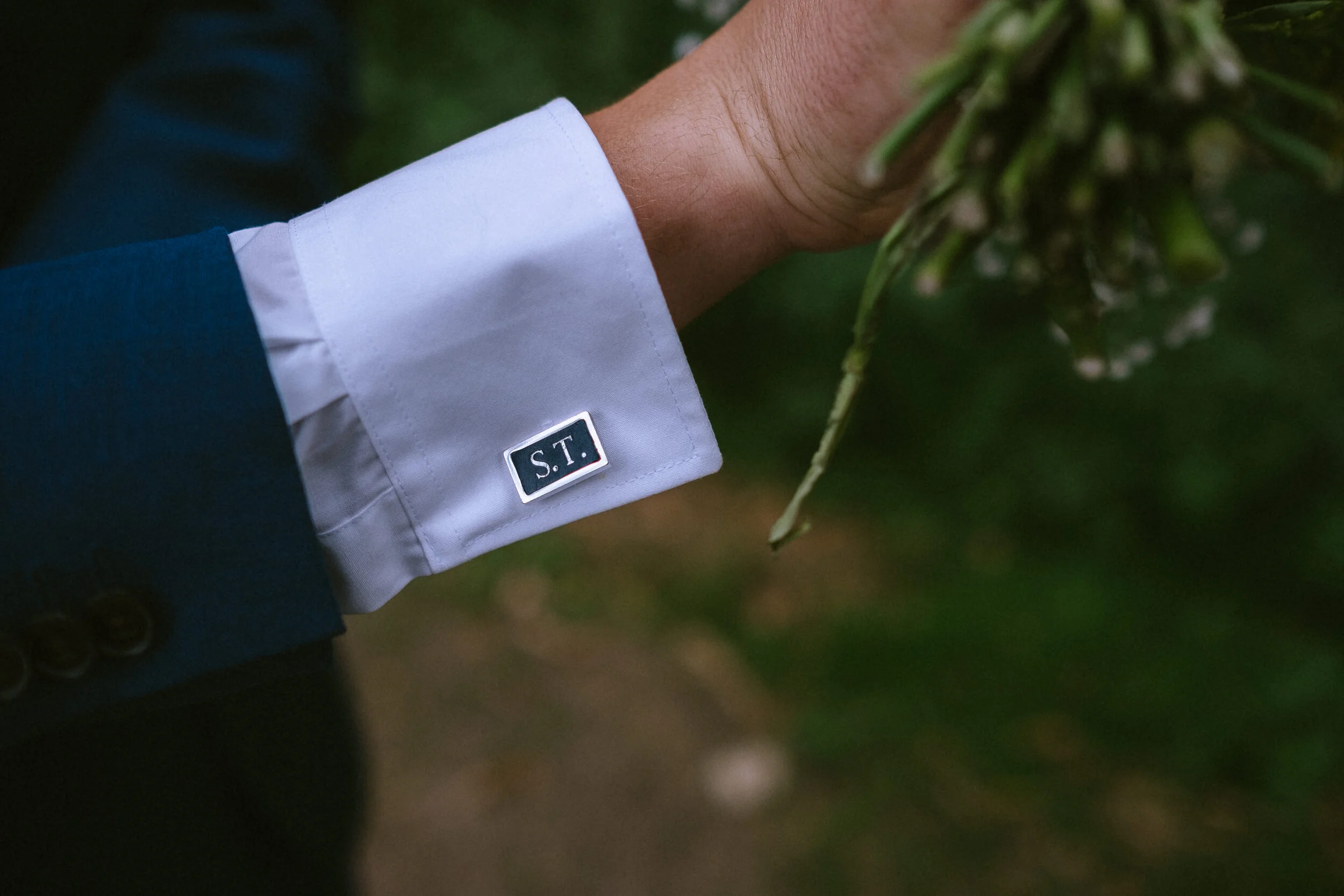 Personalised Leather Cufflinks