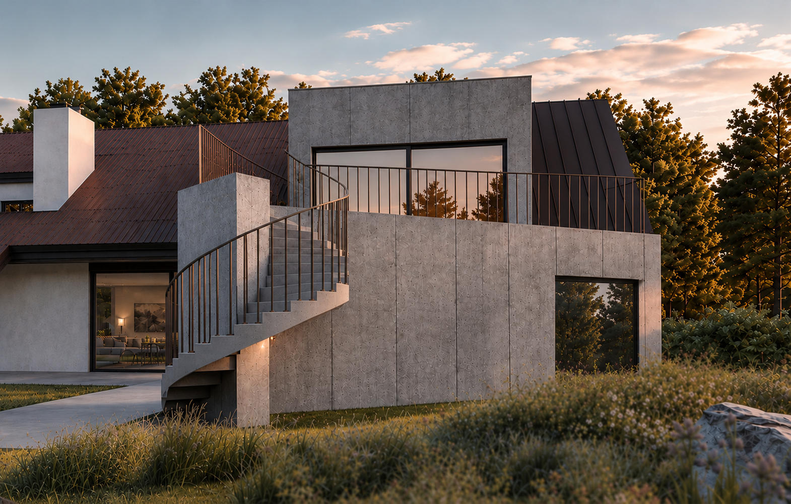 House extention Zurich side Facade.png