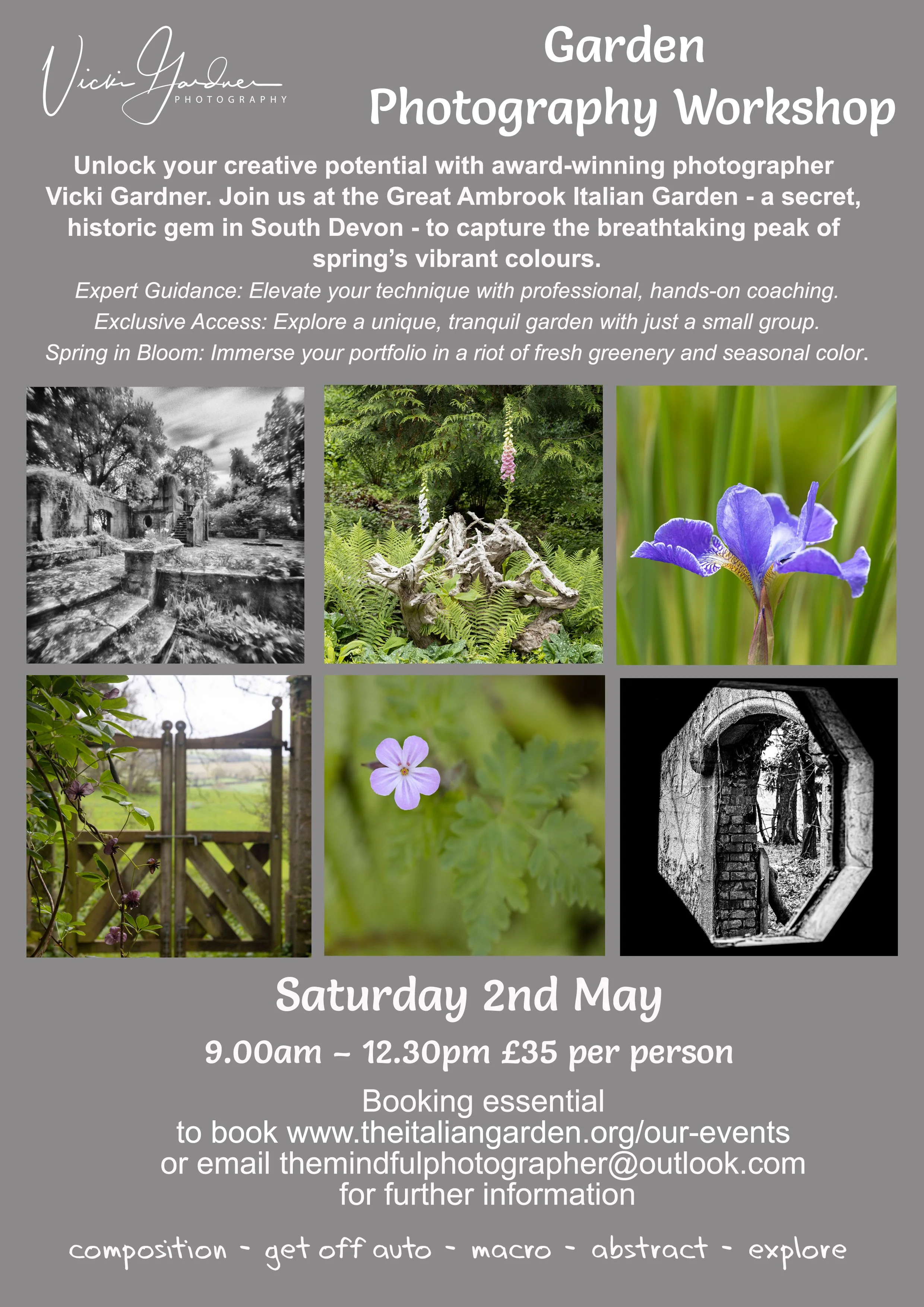 Garden Photography Workshop - 2 May 2026
