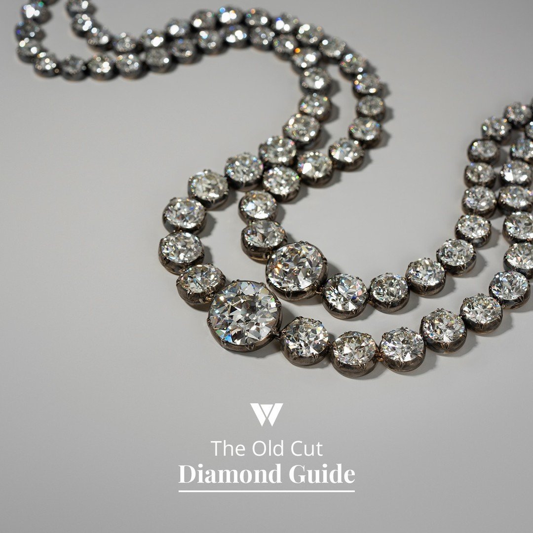 Renowned for their unique charm, old-cut diamonds date back to when diamonds were hand-cut due to technical and electrical limitations, resulting in stones aimed at sparkling in candle light. 

As such, and unlike modern diamonds, old-cut diamonds em