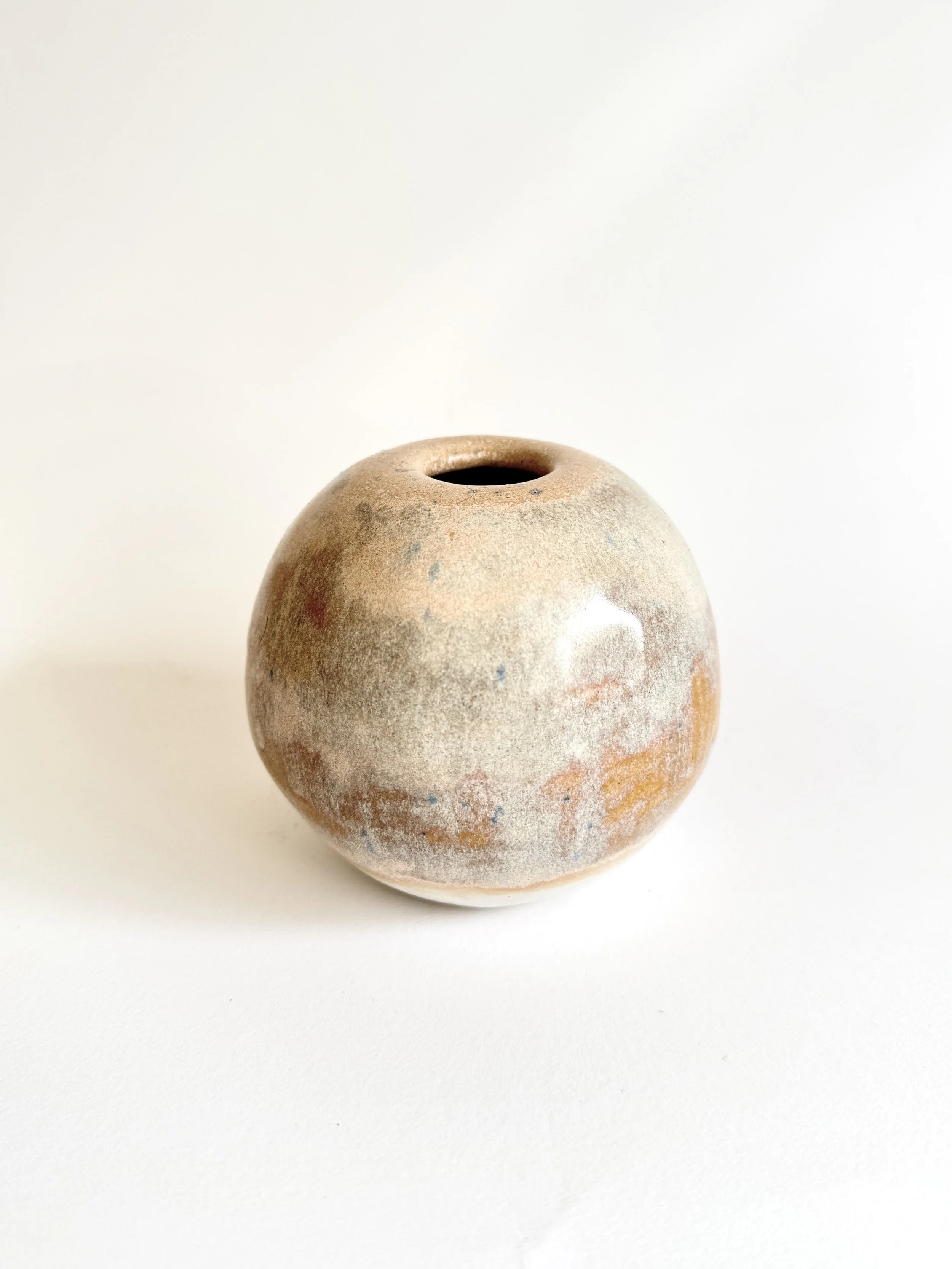 Cinnamon Ripple Bud Vase