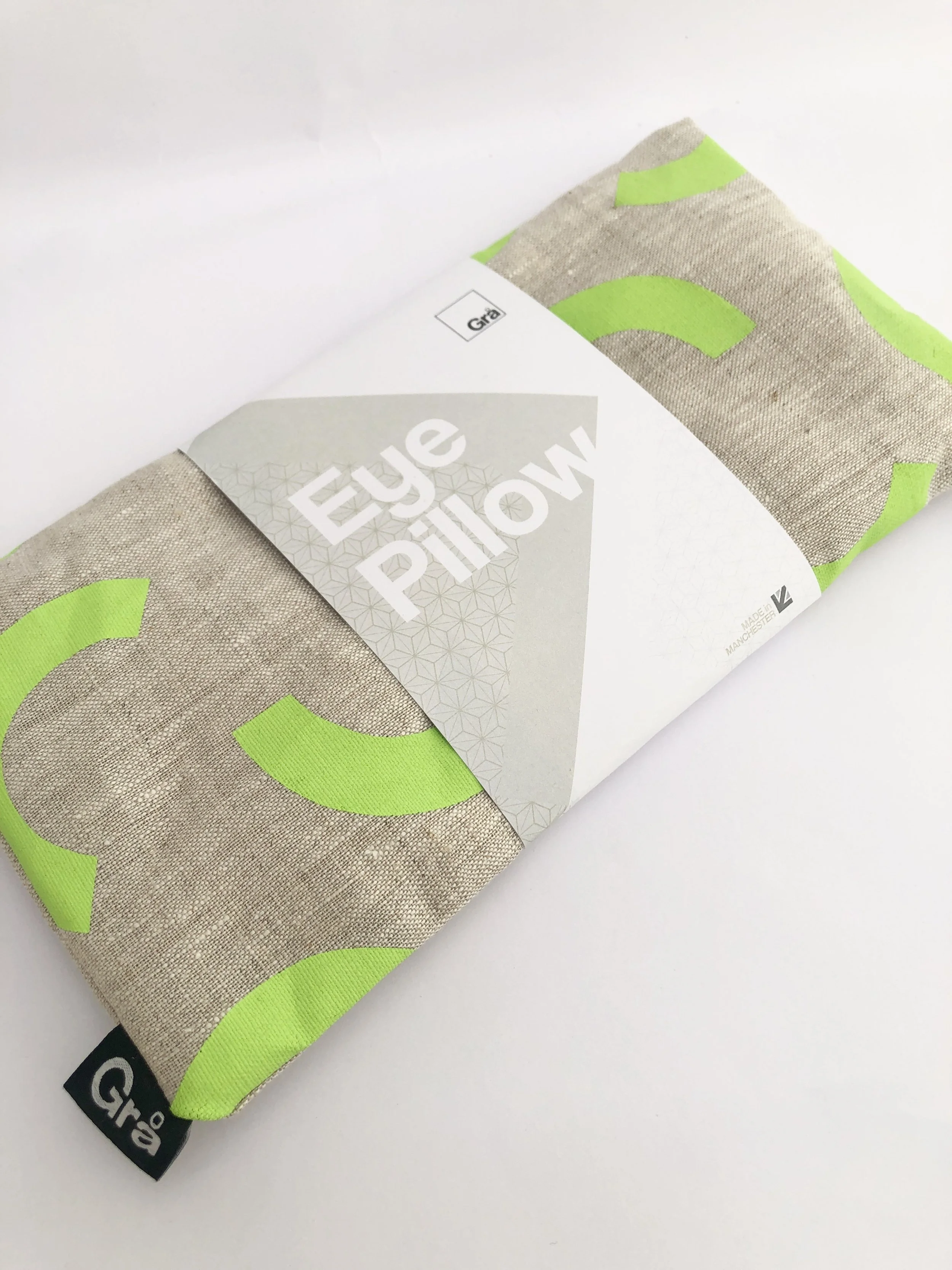 Green Arc Print Eye Pillow