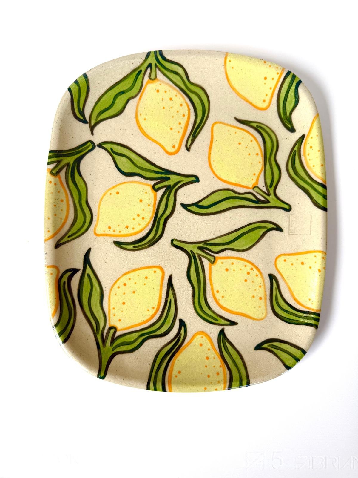 Square Lemon Platter
