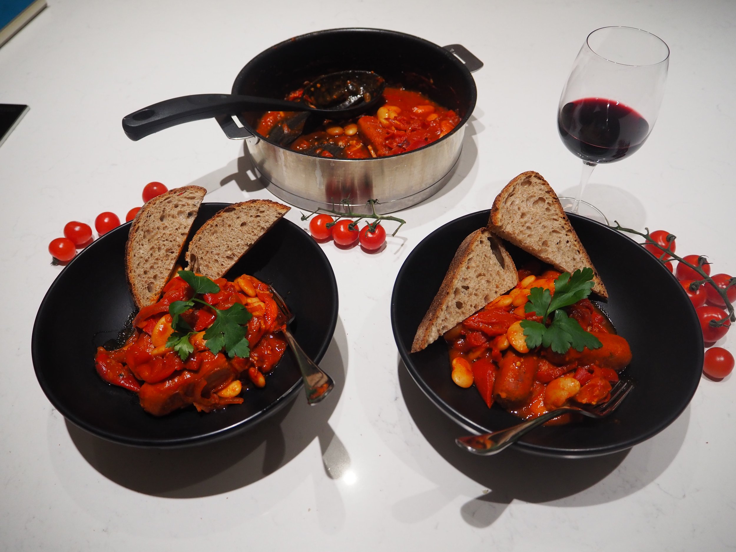 Smoky Bean &amp; Sausage Ragout