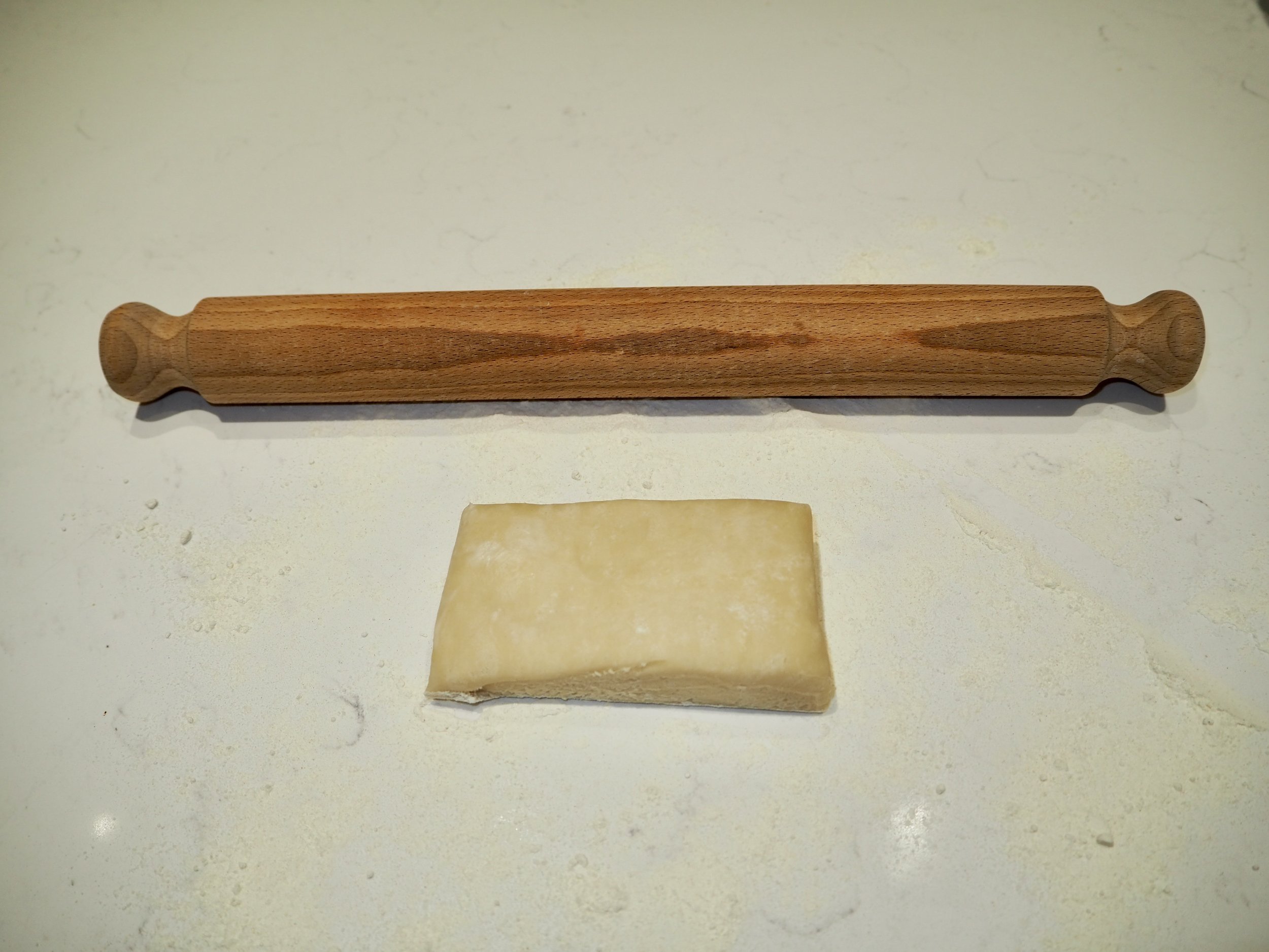 3. Pastry ready to roll.JPG