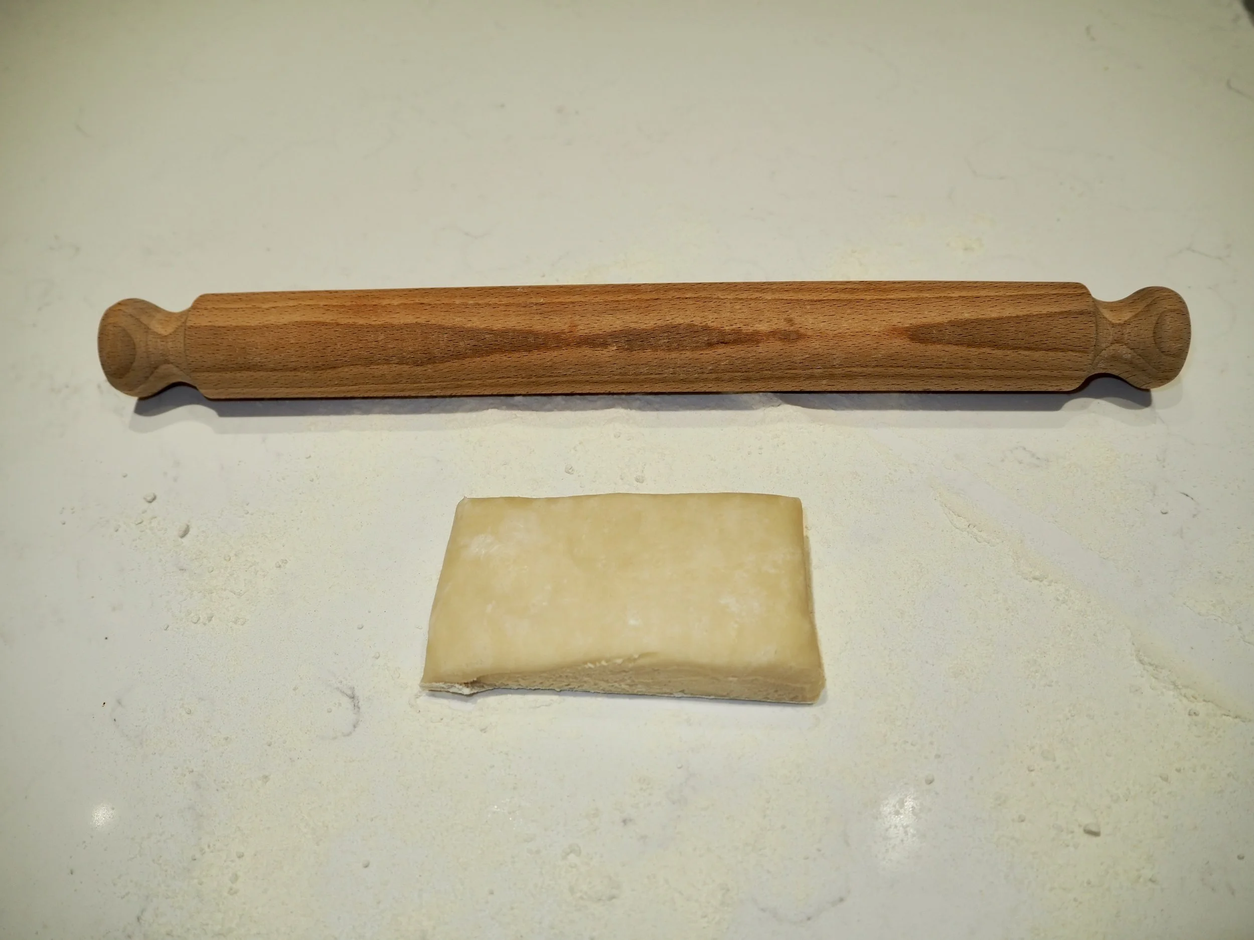 3. Pastry ready to roll.JPG