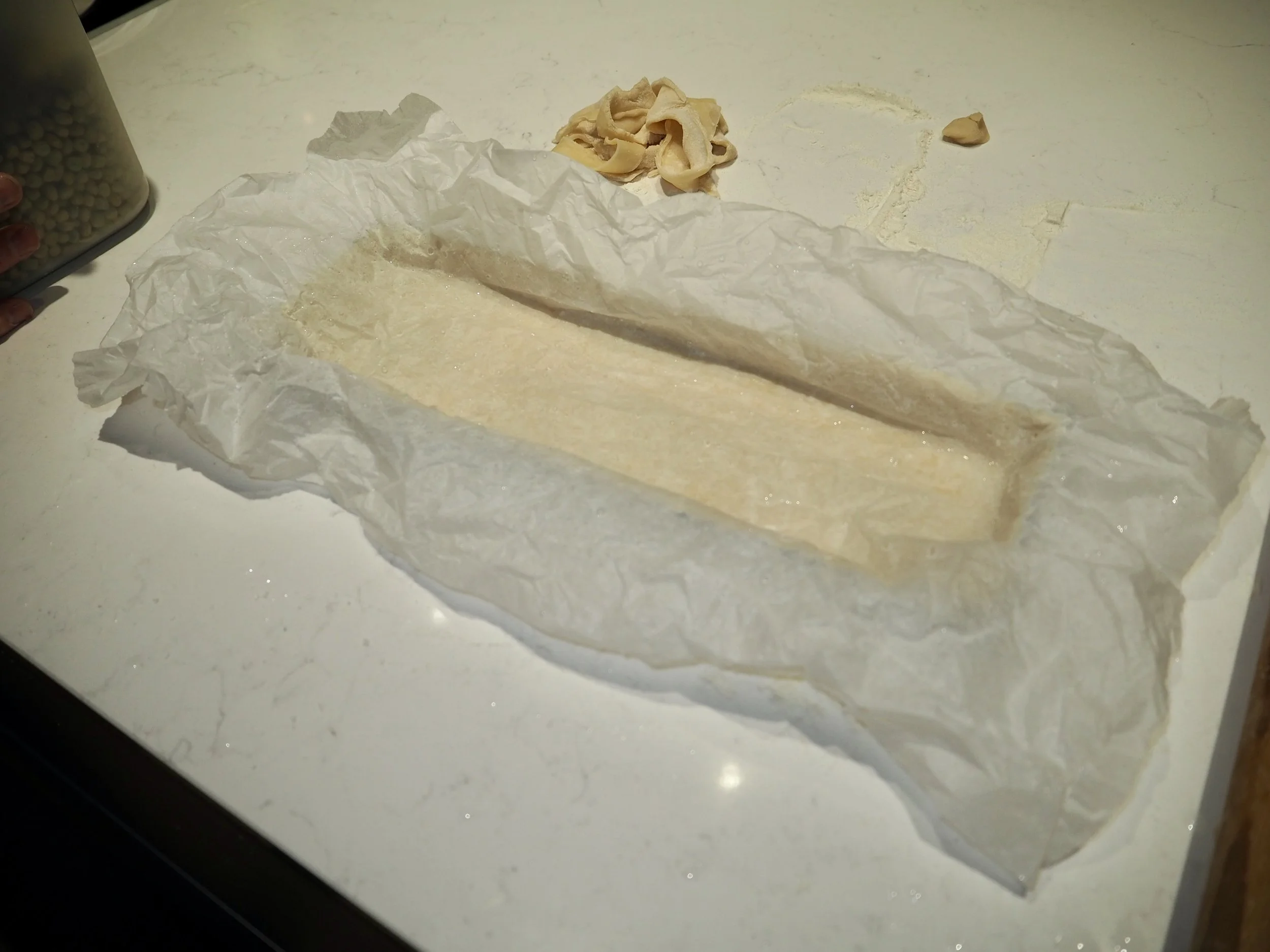 11. paper on top of pastry.JPG