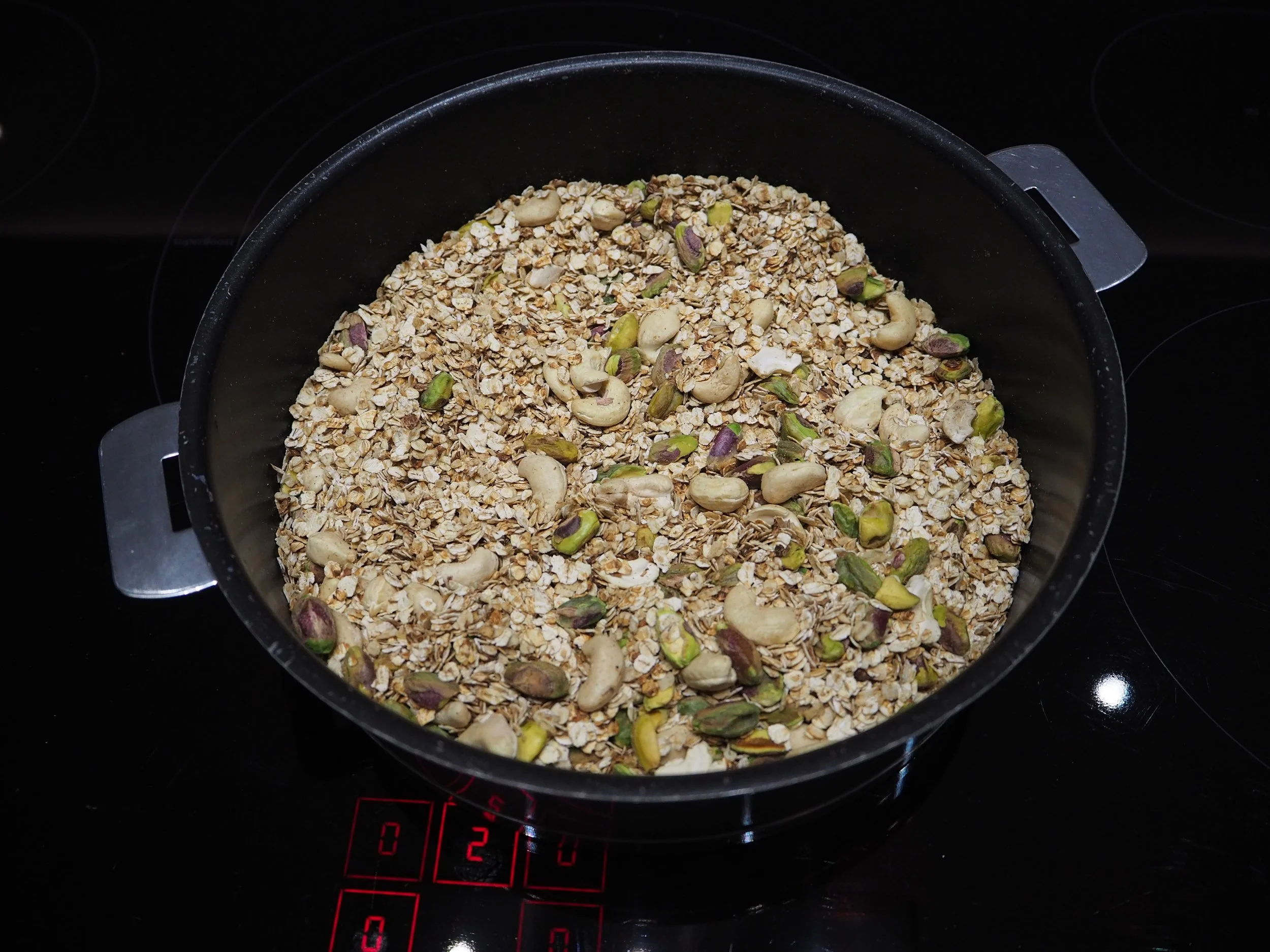 4. the nuts join the oats.JPG