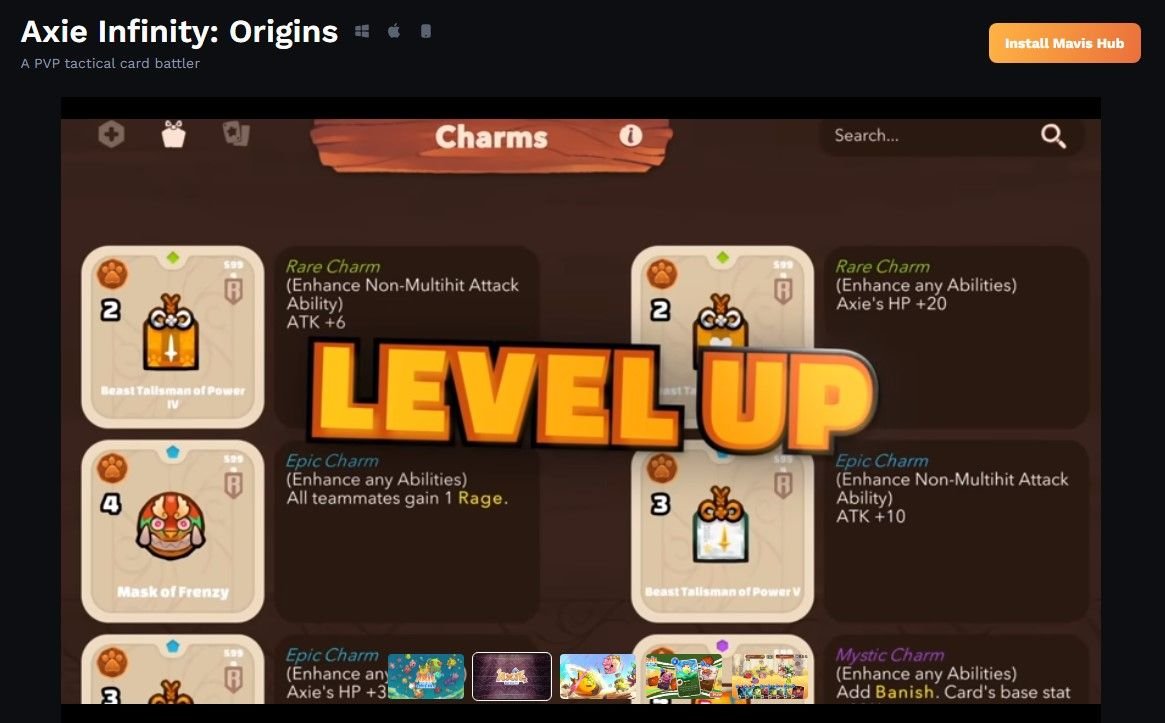 Axie Infinity| Origins