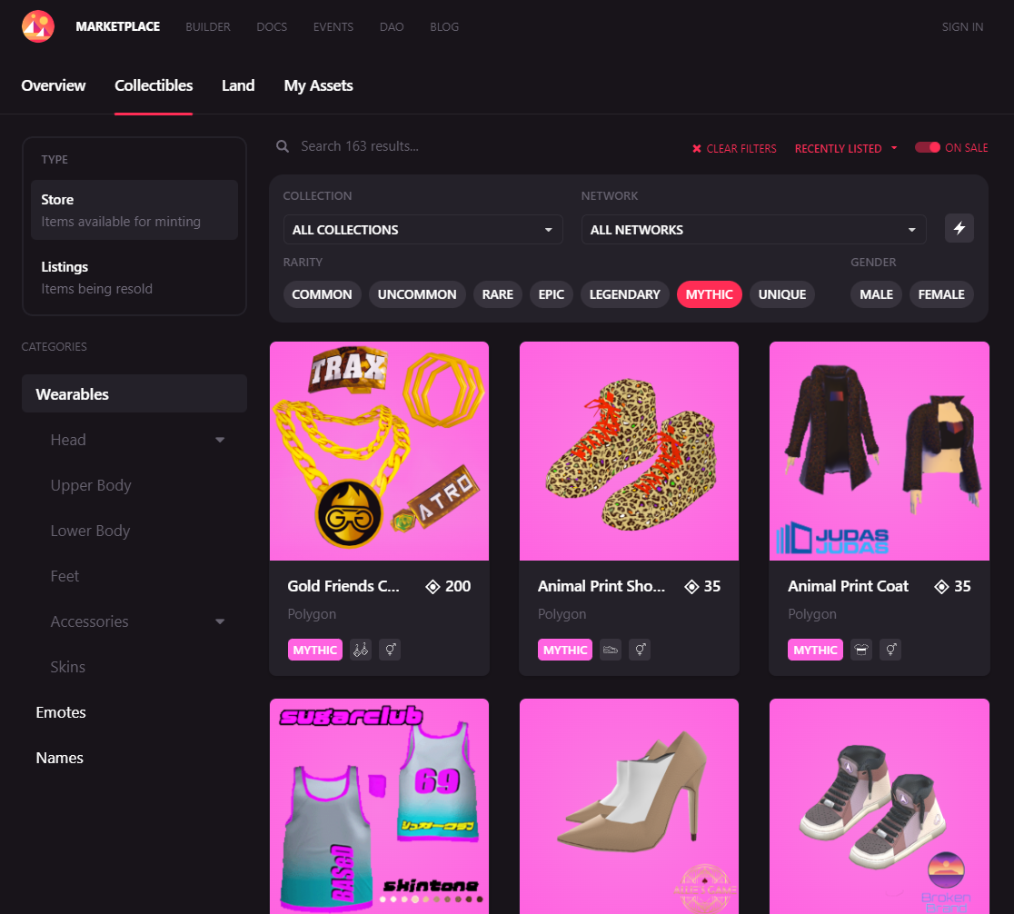 Decentraland Marketplace