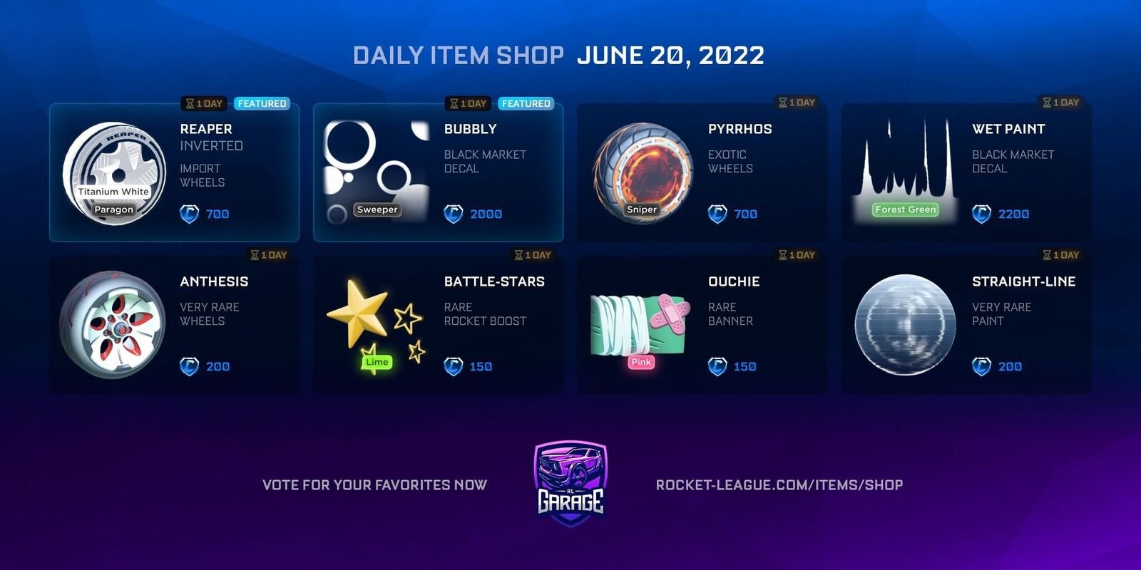 Daily Item Shop