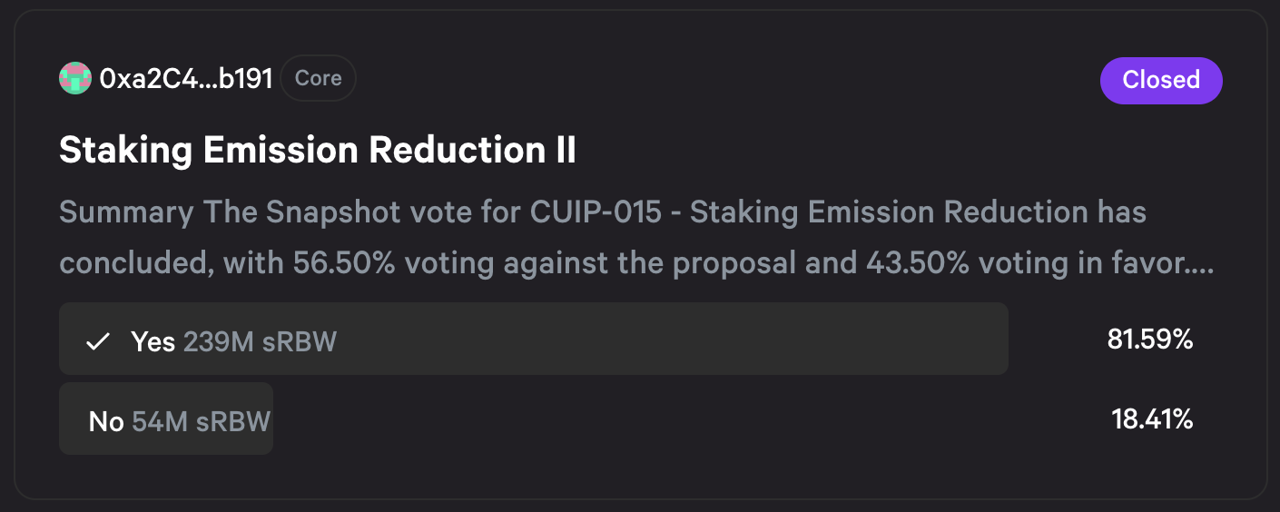 Follow-up vote with Laguna Games putting in 200M votes