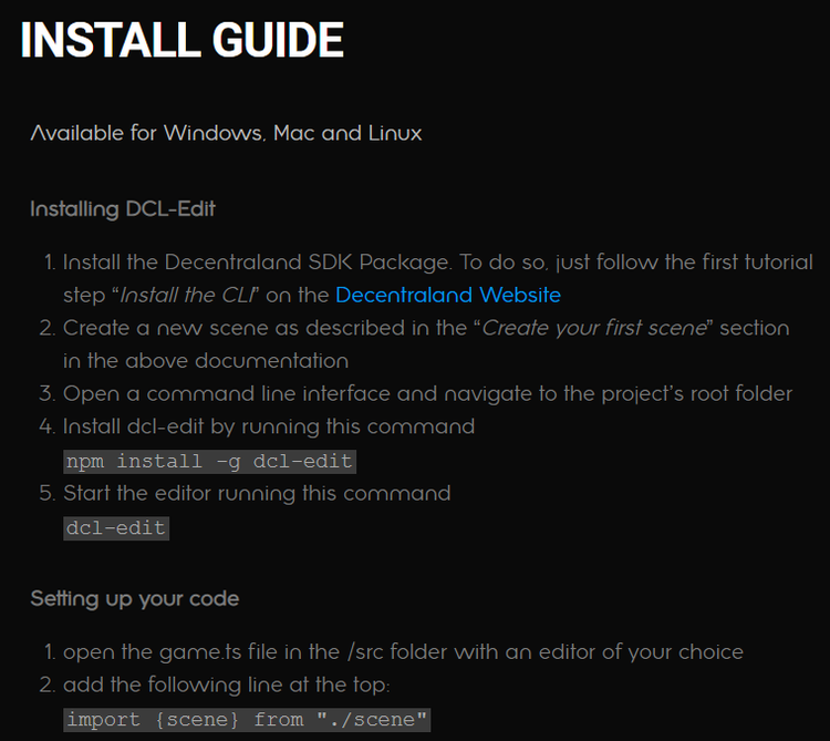 DCL install guide