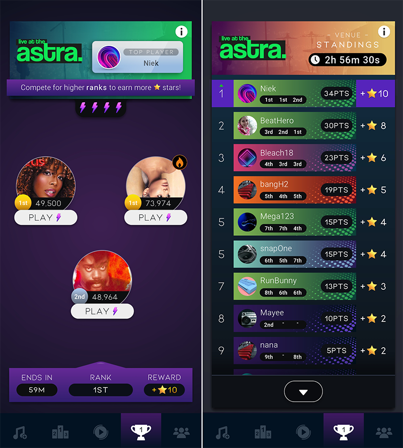 Beatstar’s Venues events