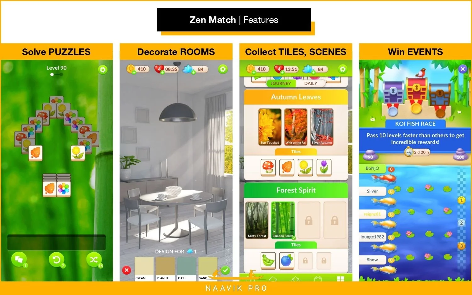 Zen Match Features
