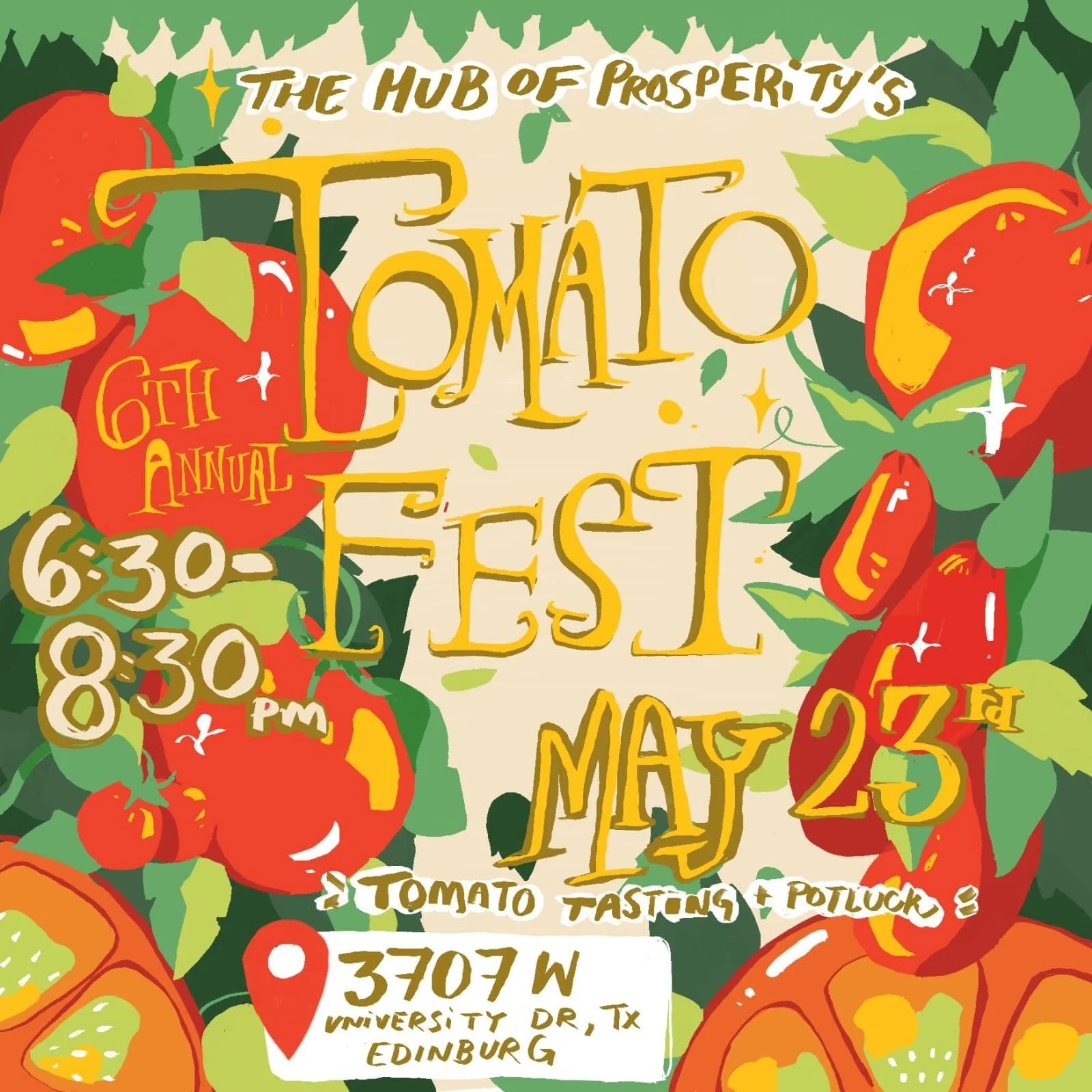 Our 6th annual tomato fest is right around the corner!!!Prepare to taste lots of delicious tomatoes, pickles, and native herbal teas. Bring your favorite dish for a potluck (tomato dishes heavily encouraged 👀❤️). Don&rsquo;t forget to create some to
