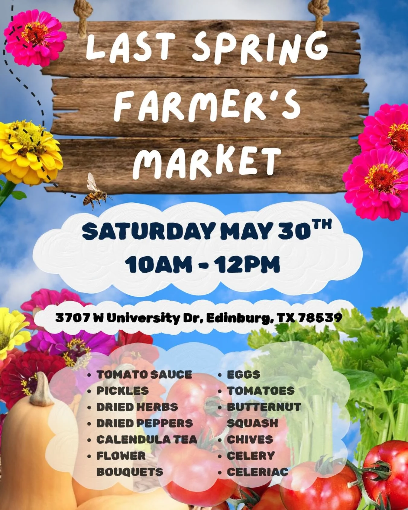 We are celebrating the end of the growing season with our last farmers market THIS SATURDAY! Please stop by from 10 AM-12 PM to stock up on our farm-grown goods before we take a summer break. 🌞🫶🏻