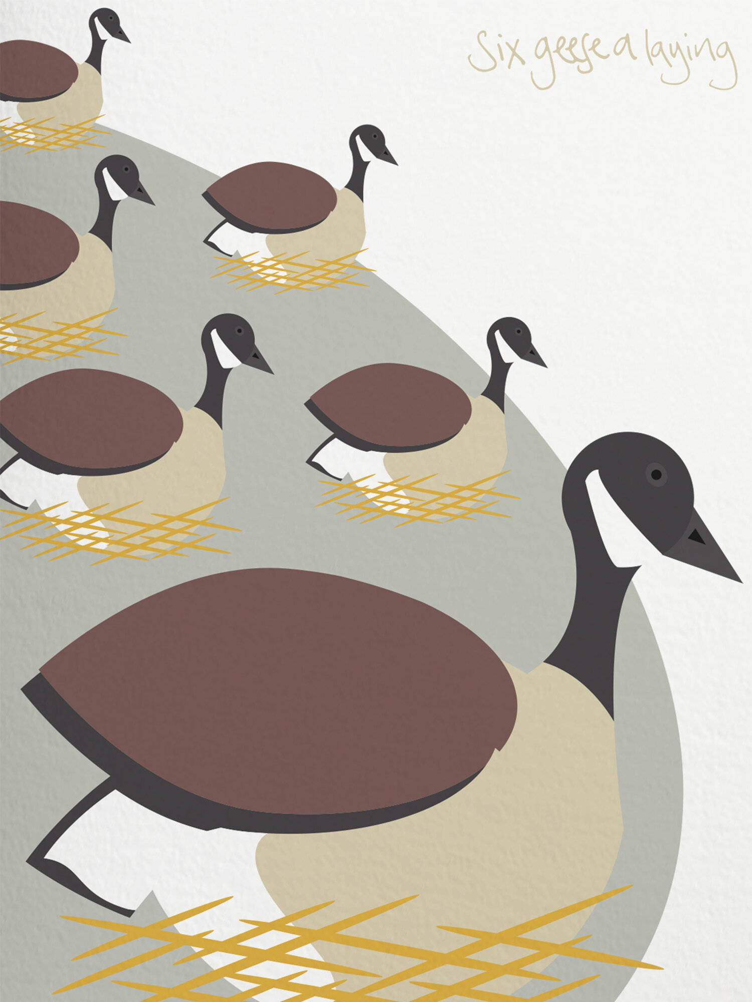 Six Geese A Laying