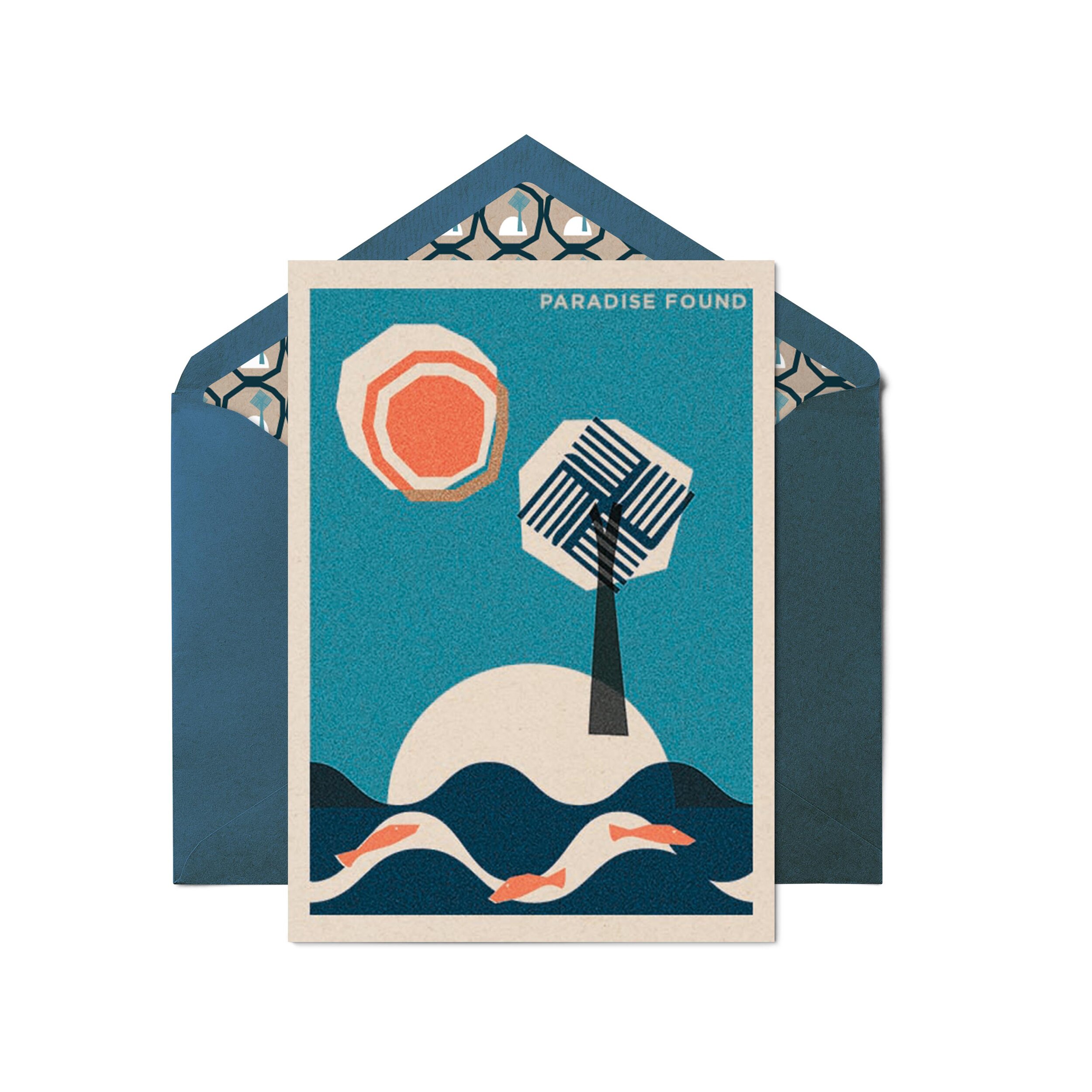 Paradise Found Greetings Card
