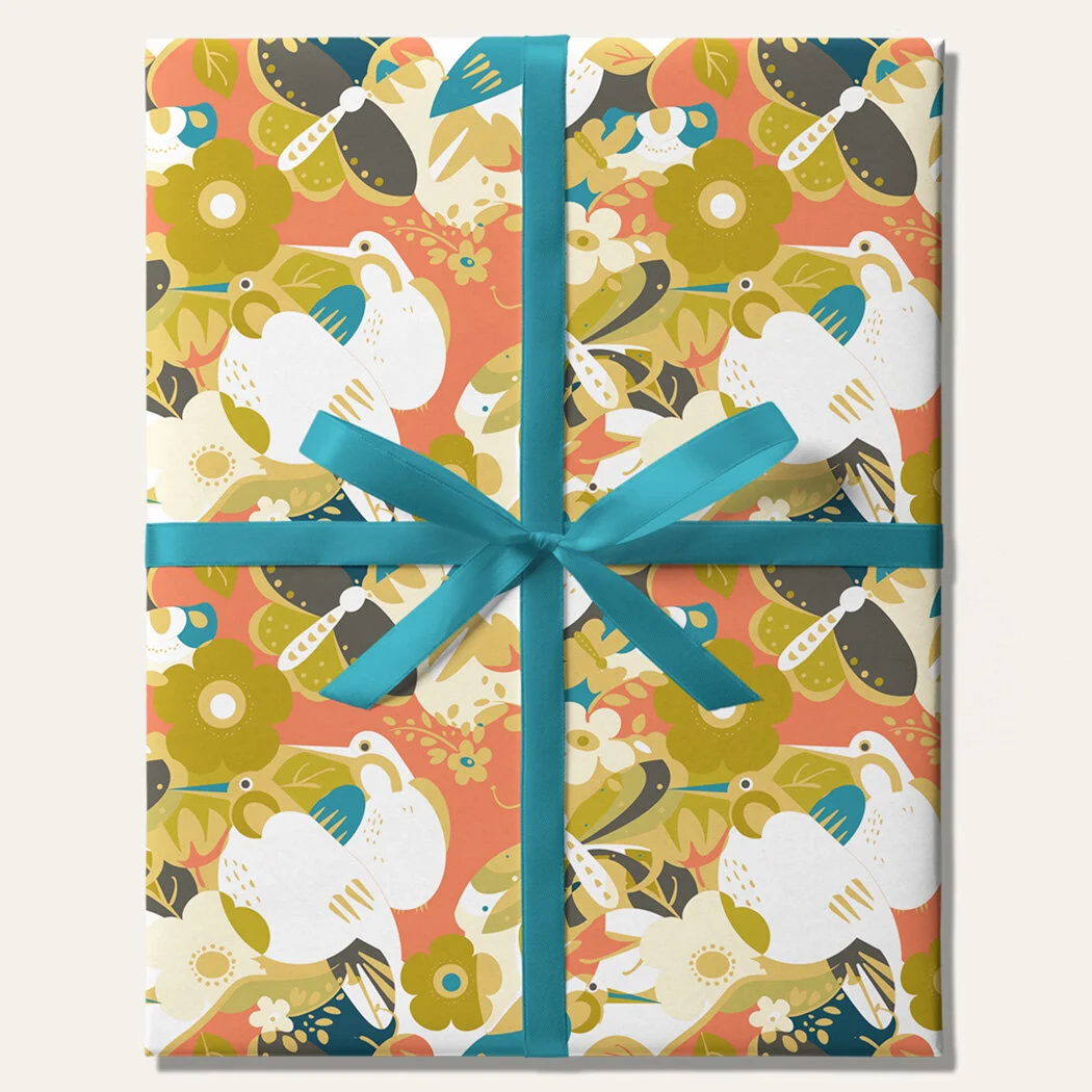 Three Birds Wrapping Paper