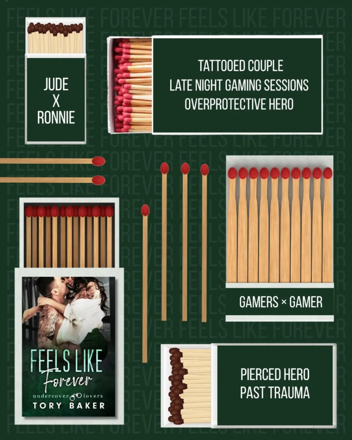 📖: Feels Like Forever by Tory Baker OUT NOW 💚

💚OUT NOW IN KU, EBOOK &amp; PAPERBACK!💚

She was just a voice in his headset&mdash;until she became the only thing he can&rsquo;t quit. 🎮💚

Tropes you&rsquo;ll find inside ⤵️
💚 Gamers MMC &times; 