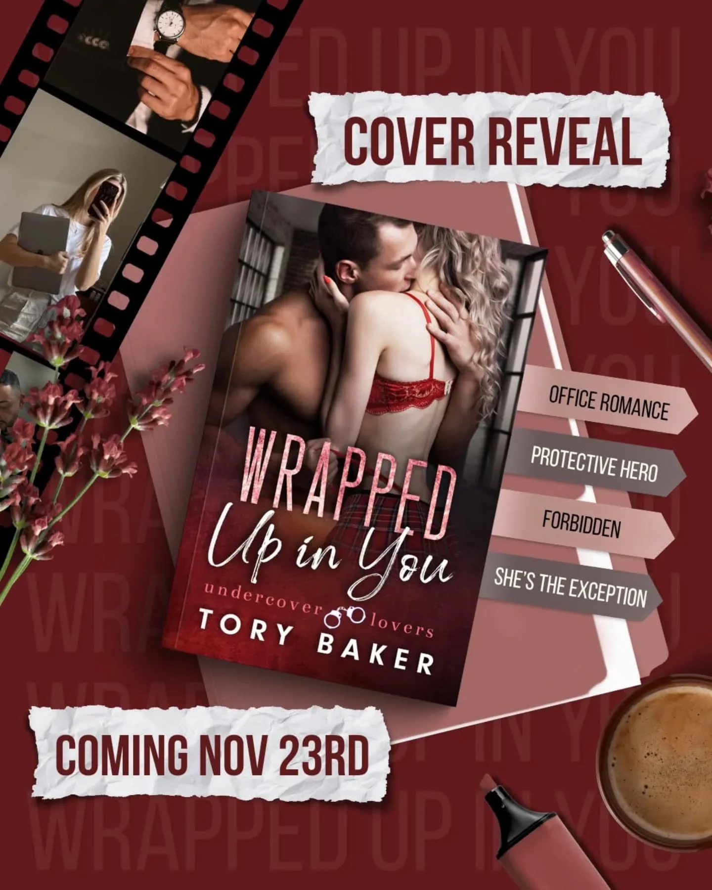 ❤️ COVER REVEAL ❤️

📖: Wrapped Up in You by Tory Baker releasing November 23rd

Blurb:

I don&rsquo;t break rules. I write them. Until Serena Beck walks into my office.

She&rsquo;s supposed to be a favor.
She&rsquo;s my business partner&rsquo;s nie