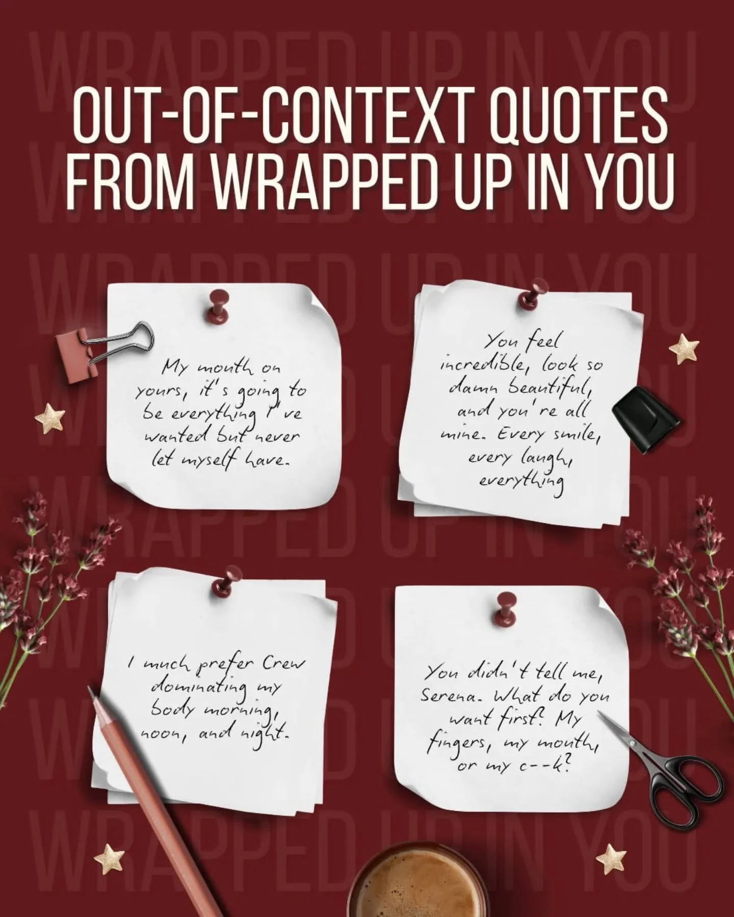 📖: Wrapped Up in You by Tory Baker OUT NOW 

TROPES:
❤️ office romance
❤️ grumpy x sunshine
❤️ protective hero
❤️ temptation/forbidden
❤️ she&rsquo;s the exception
.
.
.
.
.
.
.
.
#officeromance #contemporaryromancebooks #bookstoread #spicycontempor
