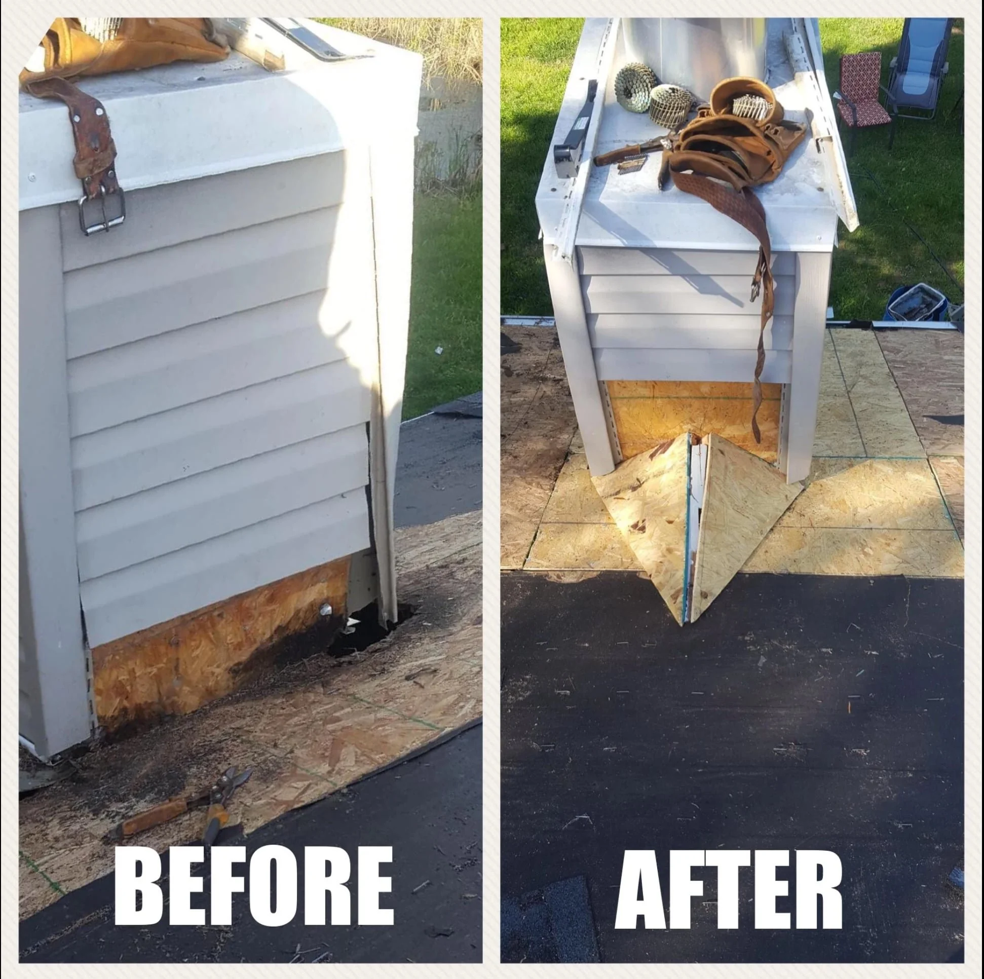 before and after chimney cricket