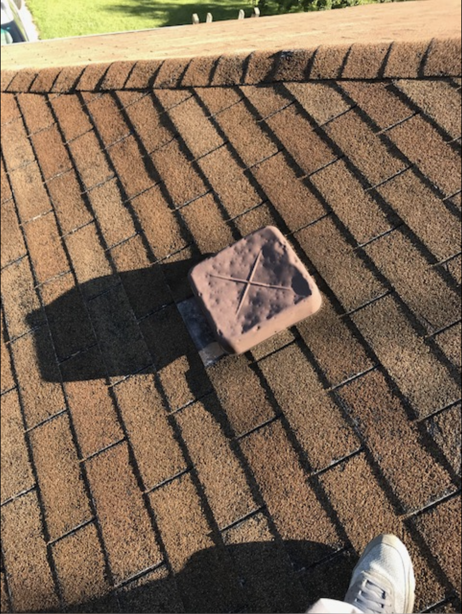Hail Damage on a Roof