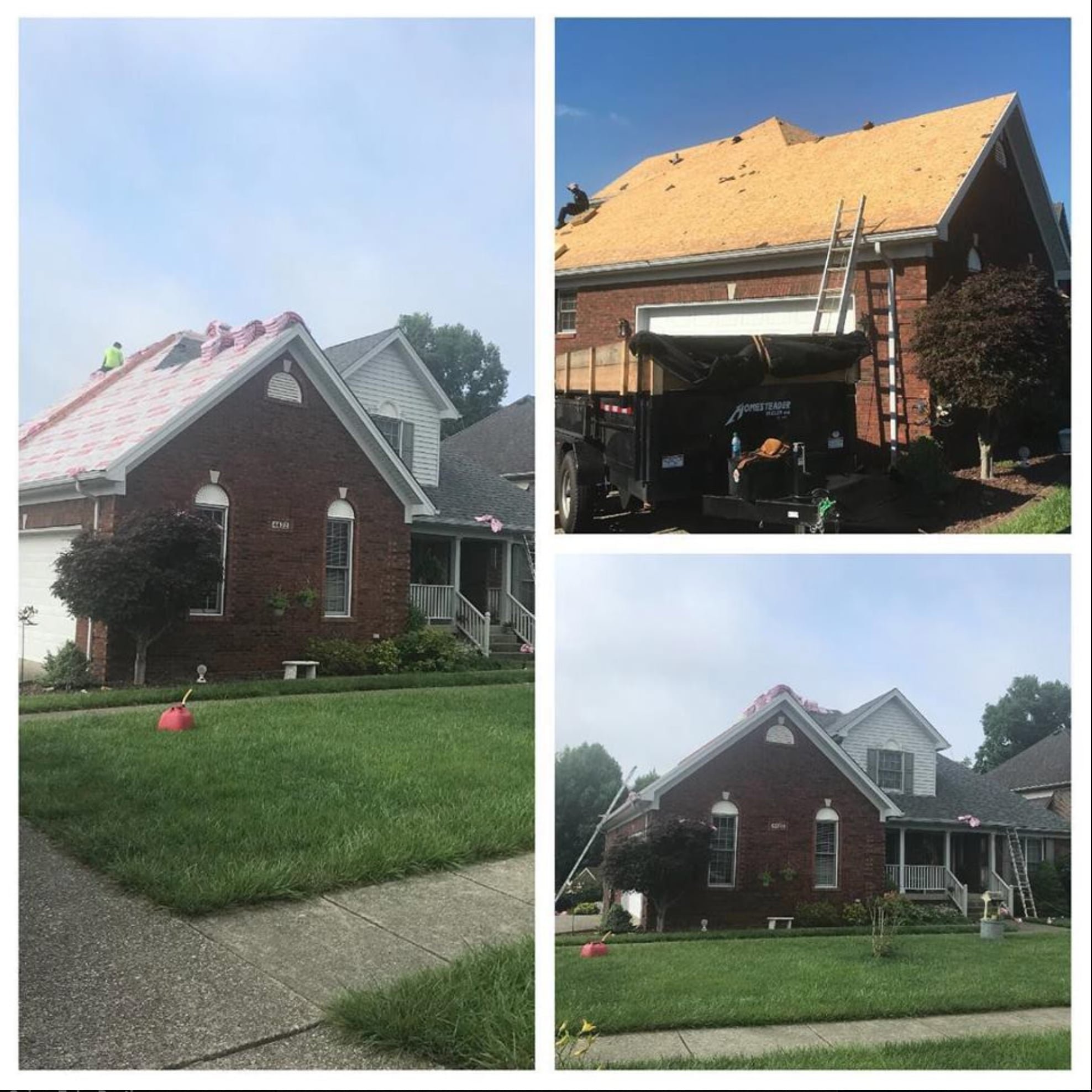 We offer full roof replacements
