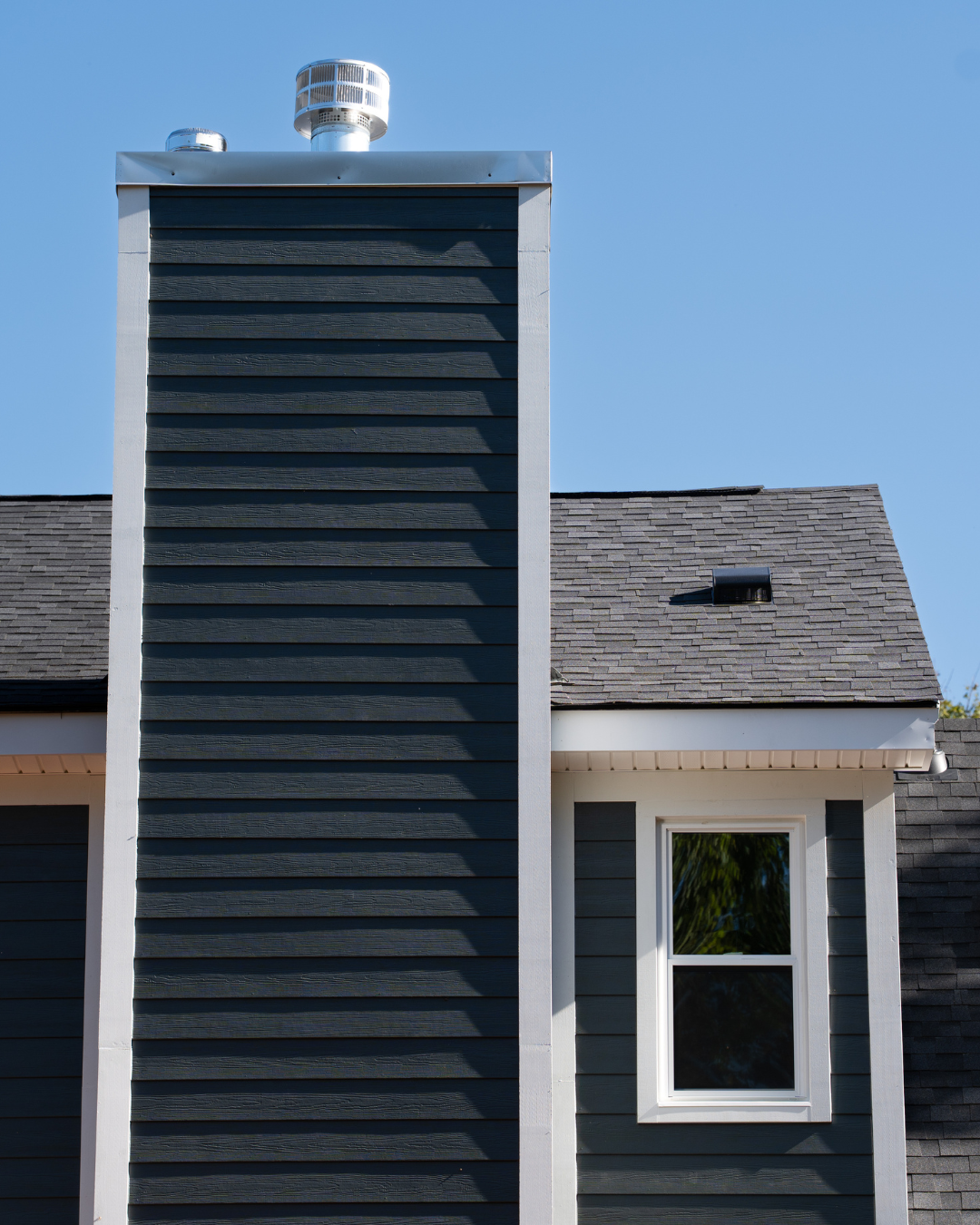 Completed siding replacement on a Louisville home showing fresh exterior with improved curb appeal and weather protection