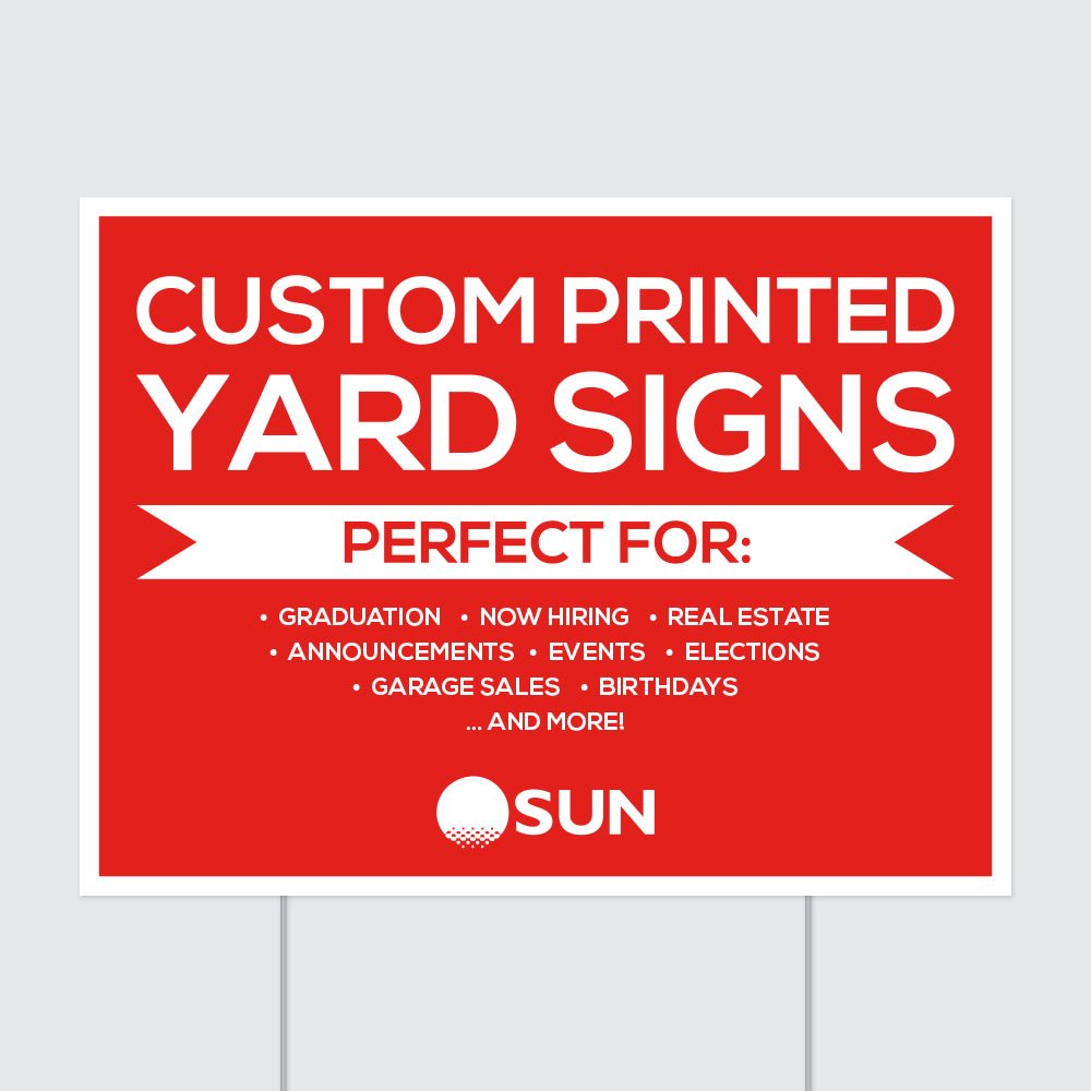 Yard Sign Templates — SUN Printing Wausau, WI Yard Sign Templates — SUN Printing Wausau, WI