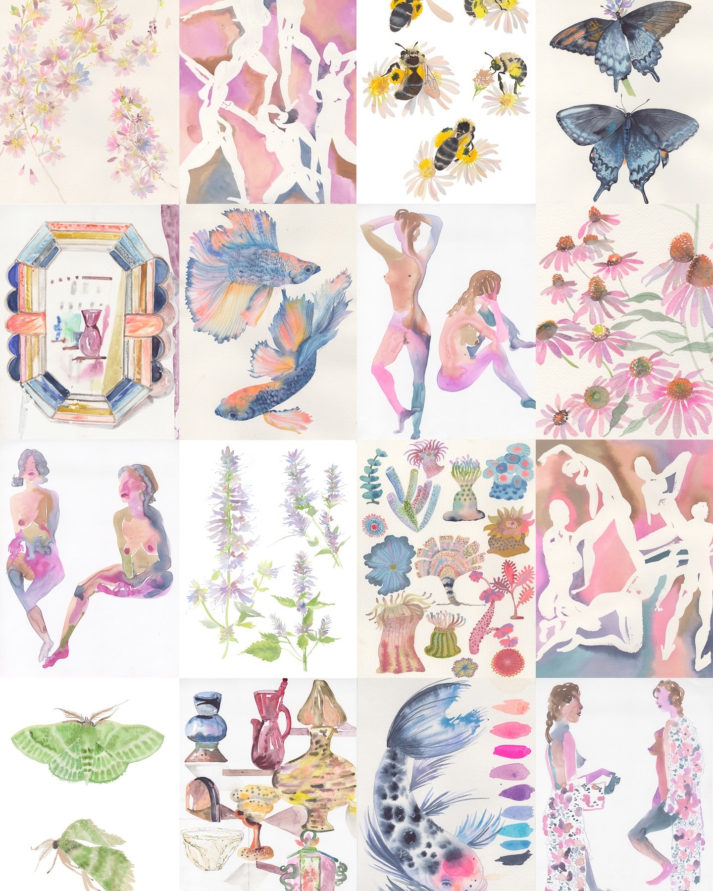 April turned over a new leaf 🌱

1. Sakura season 🌸 @caseformakingfriends 
2. Figuring @thefigureassembly 
3. Aster mining bees 🐝
4. Eastern Tiger Swallowtails 🦋
5. Dreamy mirror 🪞 @lyle.gallery 
6. Fluid Fauna: Koi 🐟@caseformakingfriends 
7.  F