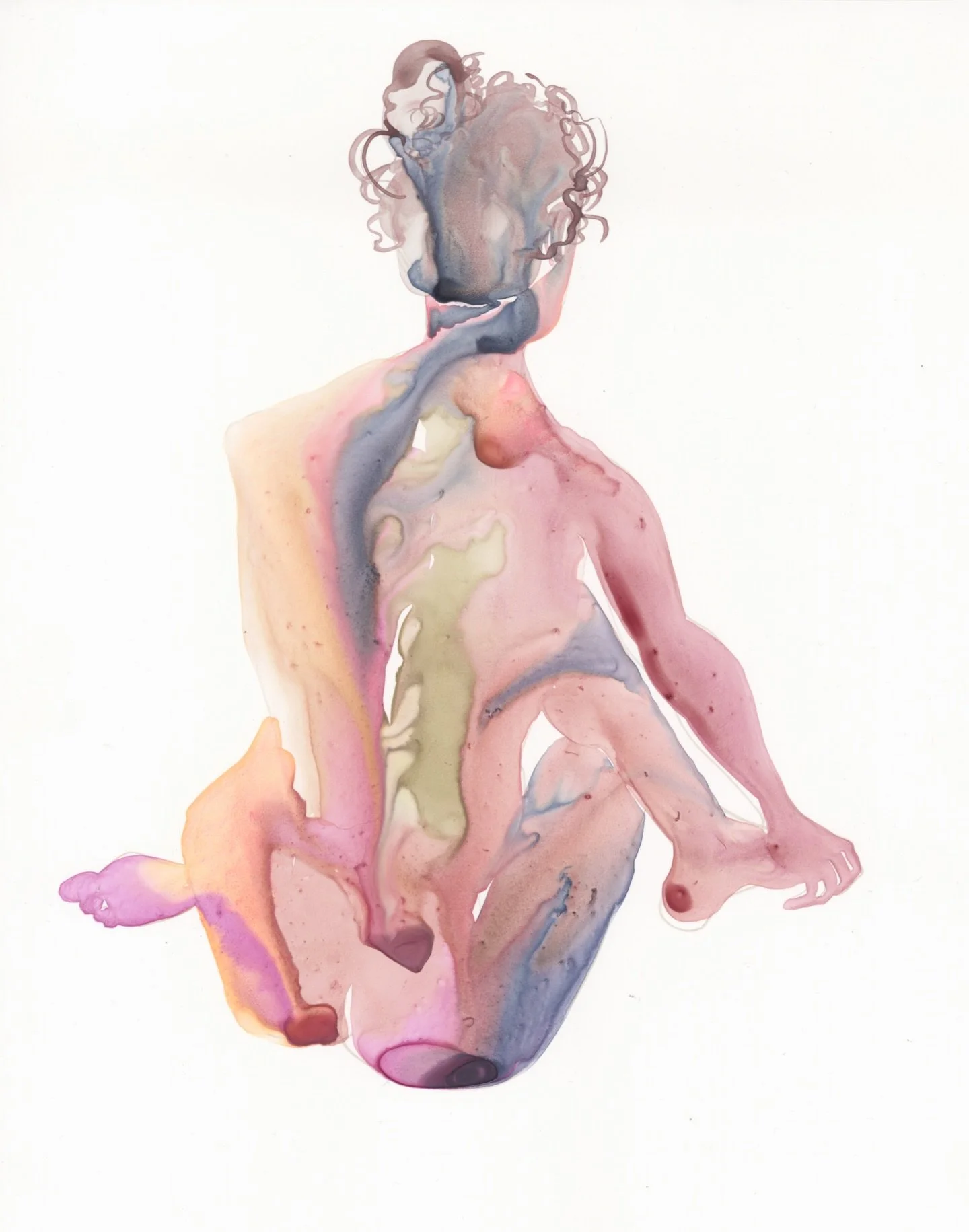 Long overdue life drawing ➰⏳
with @thefigureassembly @emoryferra 

11 x 14 Ink &amp; Watercolour 

#watercolorstyle #watercolorfigure #paintingpeople #womendrawingwomen #figurativeartwork #brooklynartist