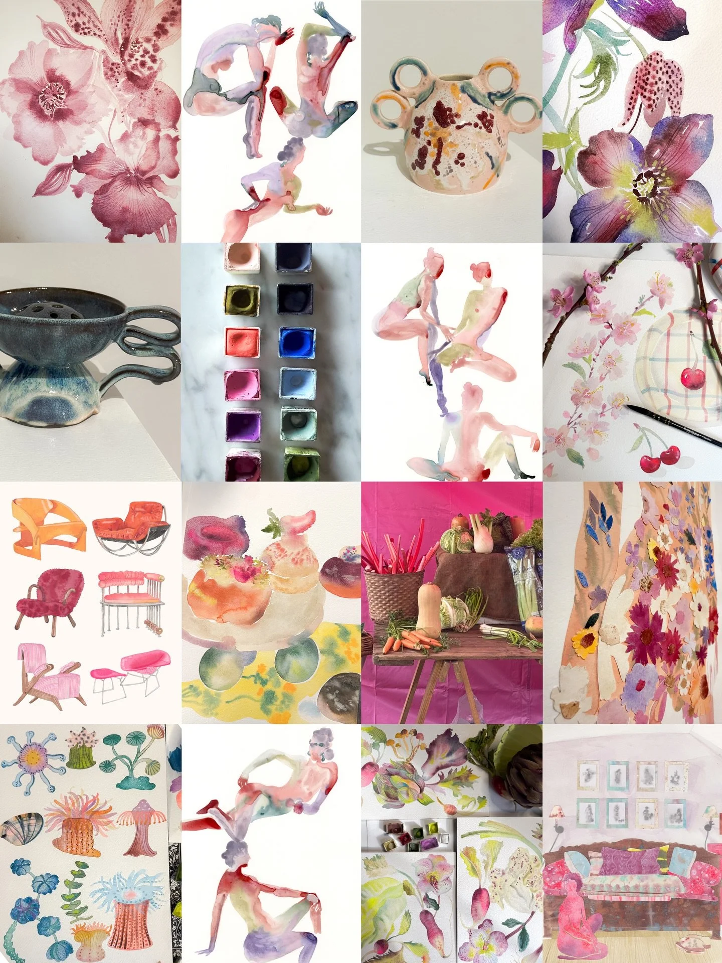 🌸 March Mementos

1. Monochromatic blooms @caseformakingfriends 🌸
2. Ladies drawing night @eve_devore ✍🏻
3. Vase sold @materialmatters.world 
4. Hellebore szn 💜
5. Vessel &amp; frog sold @materialmatters.world 🐸
6. My custom @caseformaking palet