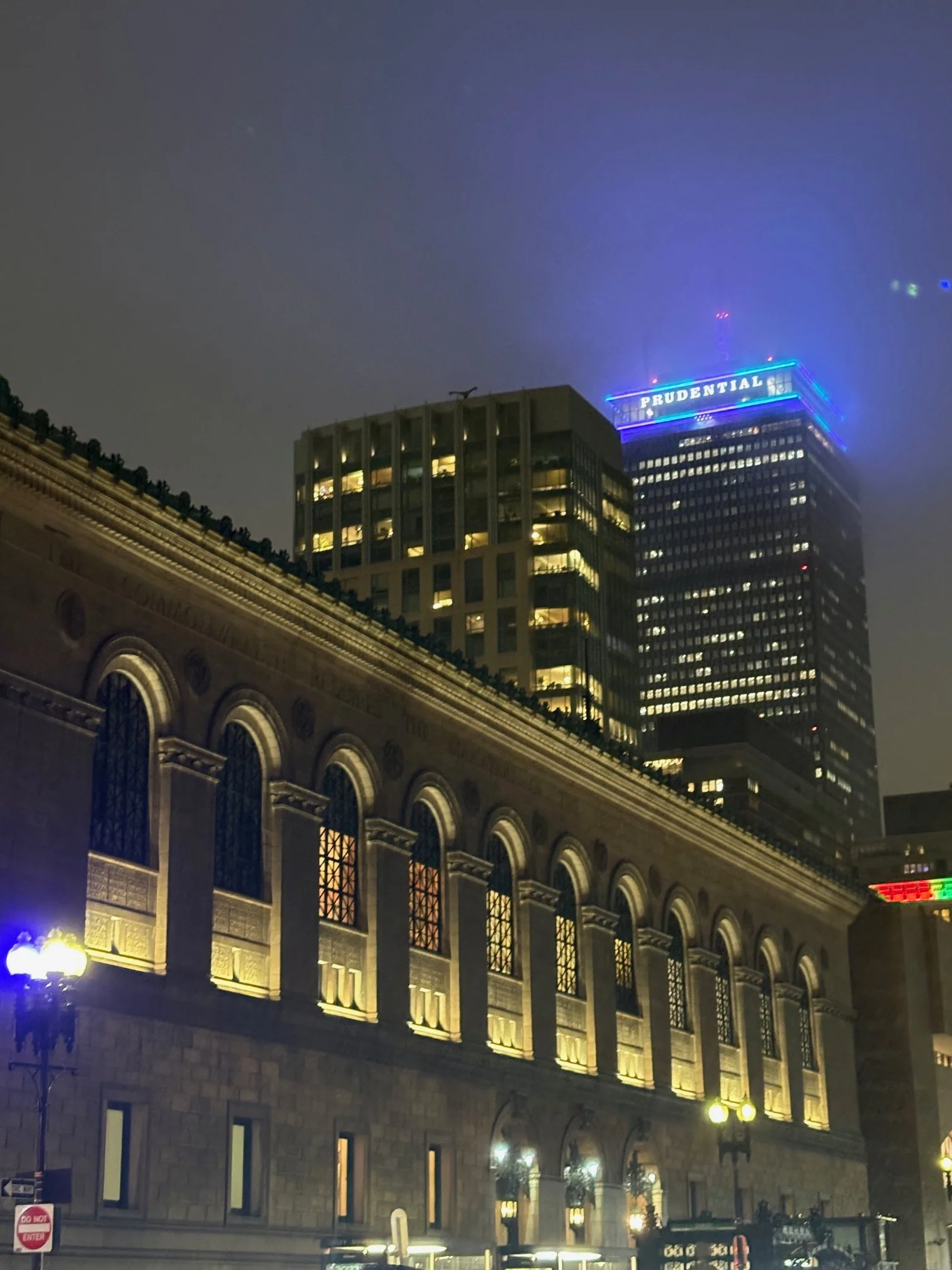 Marking 5 years, lights up at the Prudential Tower