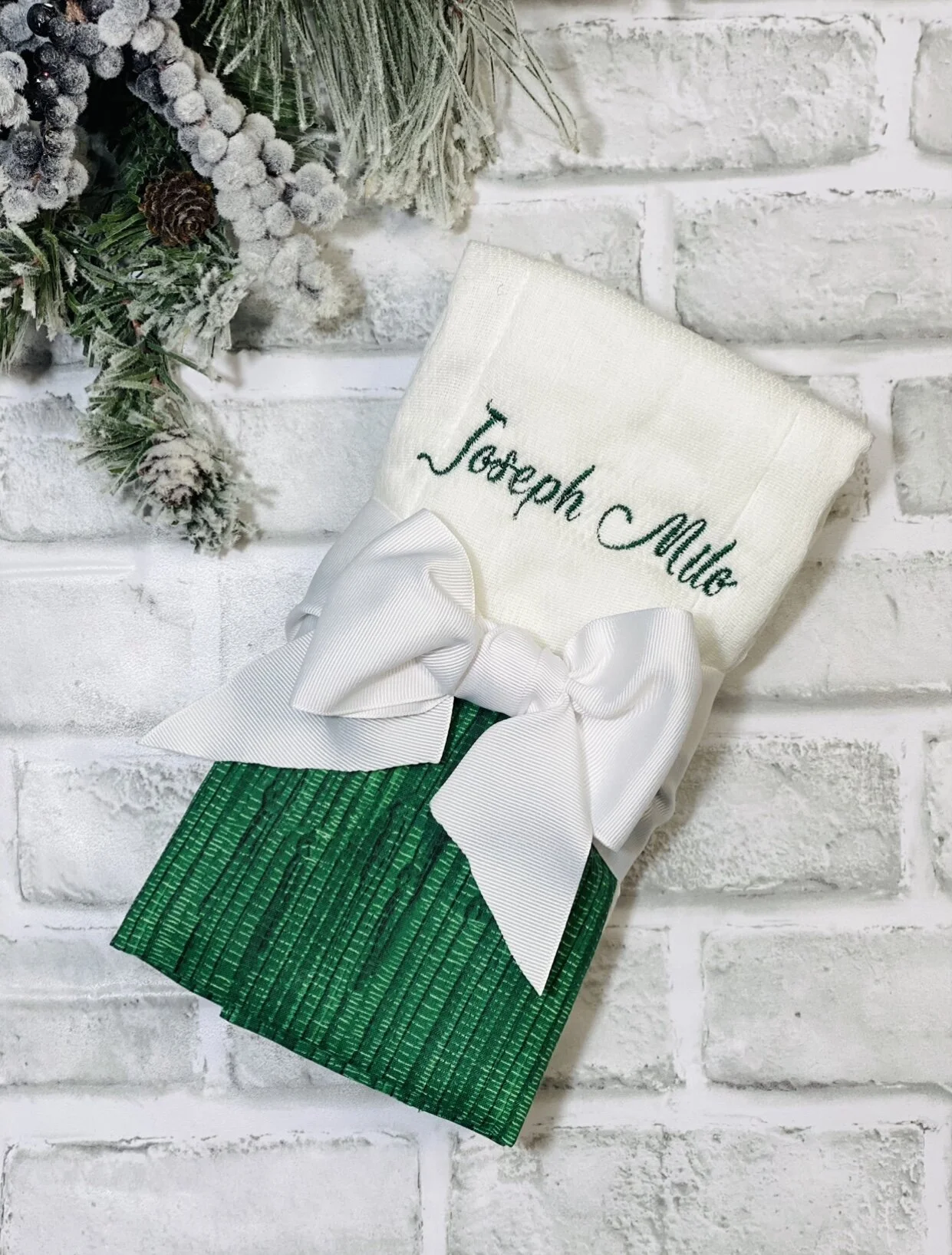 Customized Burp Cloth Set