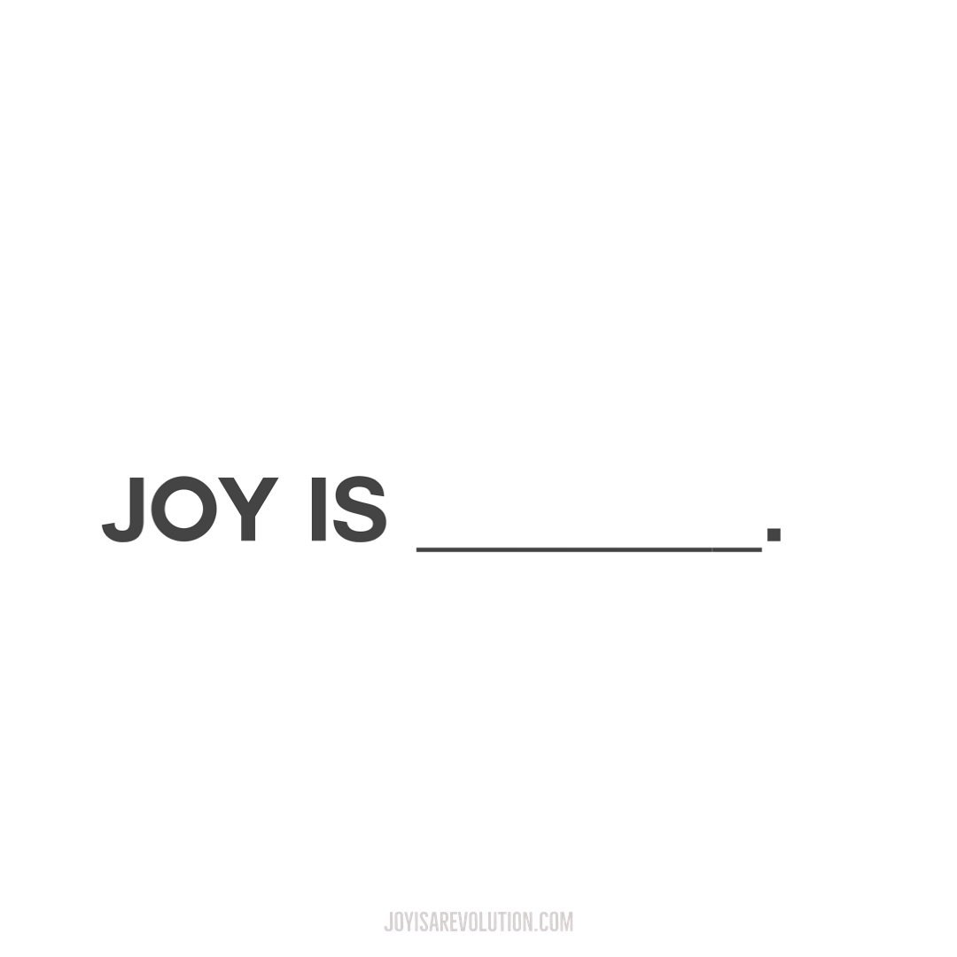 What is joy to you?
.
To me- joy is a belly laugh, good food, the smell of outside after the rain, a true smile from a stranger, finding money in pants you haven&rsquo;t worn in a while&hellip;
If you think about it long enough joy is everywhere.