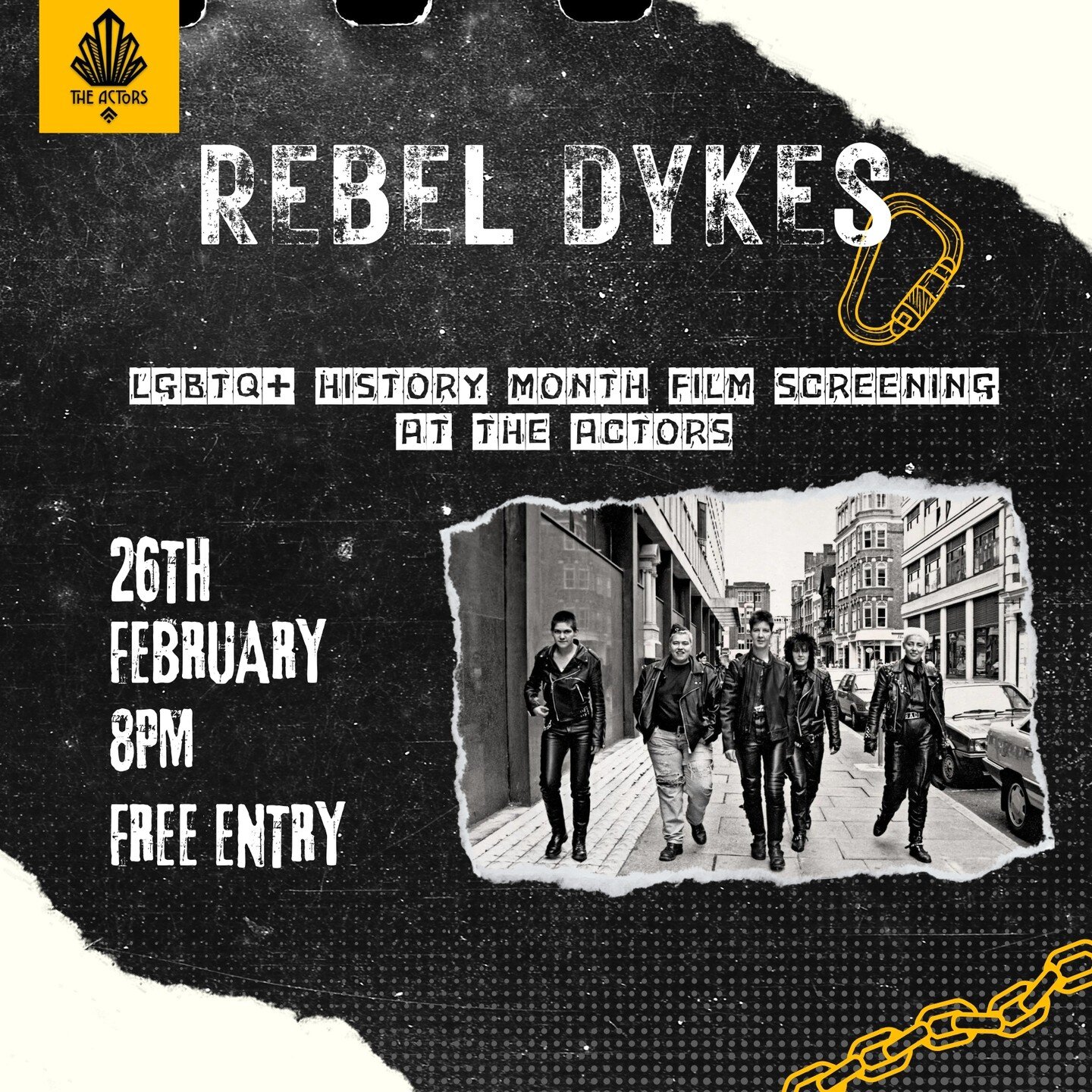 🎬 2 DAYS TO GO! 🎬

We're holding a free screening of Rebel Dykes this Monday 🙌 

Run time is 1 hour 22 minutes and the screening will have subtitles

🧷🧷🧷

Rebel Dykes (2021) is a &quot;rousing and detailed documentary uncovering the unheard sto