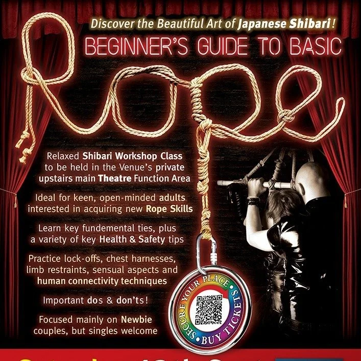 Coming up at The Actors: Shibari Rope Workshop, in our theatre space on Saturday 13th September (3pm - 5pm) 

See post for ticket details. 

#actorstheatre #rope #ropeworkshop #whatsonbrighton