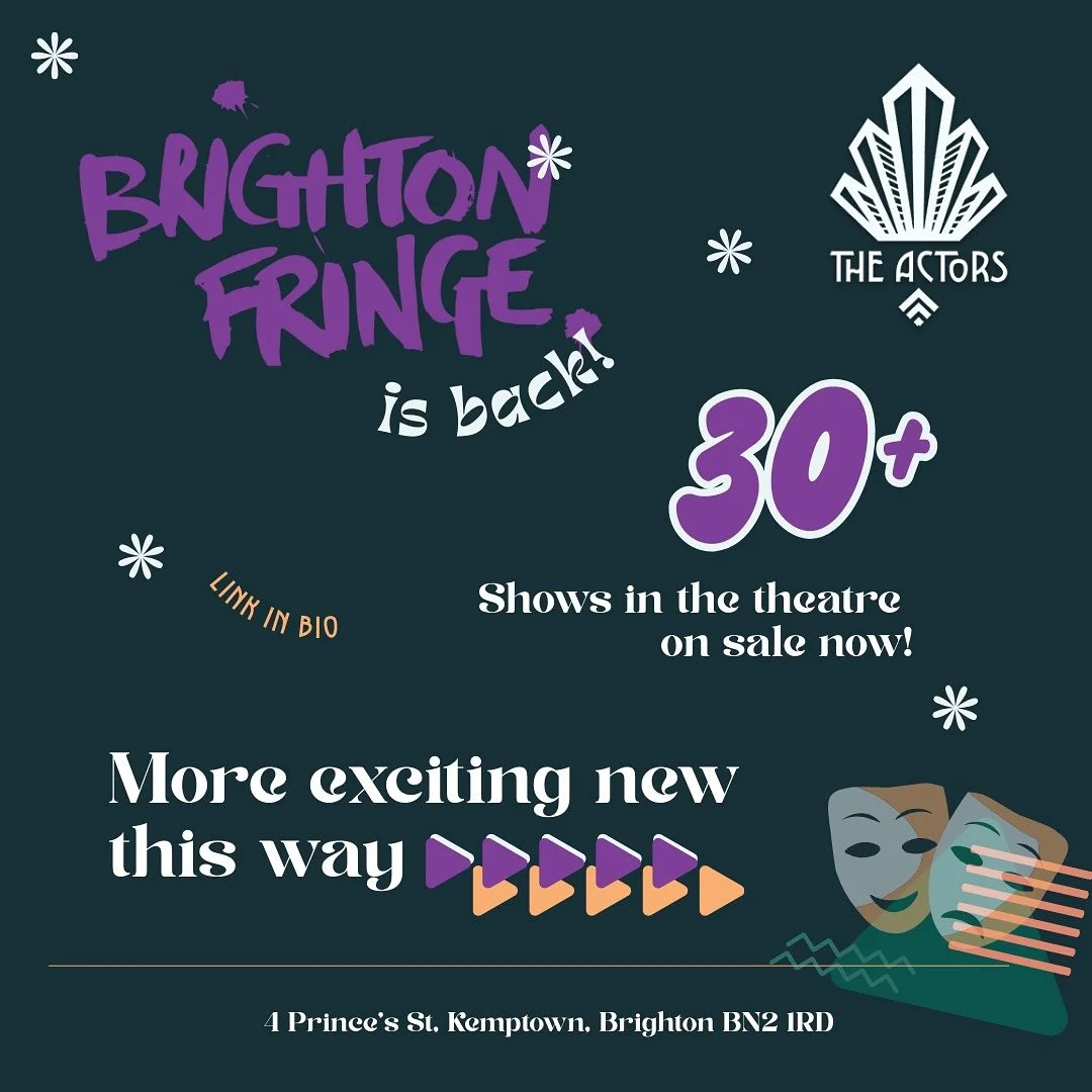 🎭 📣 The first batch of Brighton Fringe 2026 shows are now ON SALE! 1 - 31 May 2026
30+ shows on sale now, with more to come next year. 
Check out the listings now on the fringe website: https://www.brightonfringe.org/events/?&amp;custthreefilter=Th