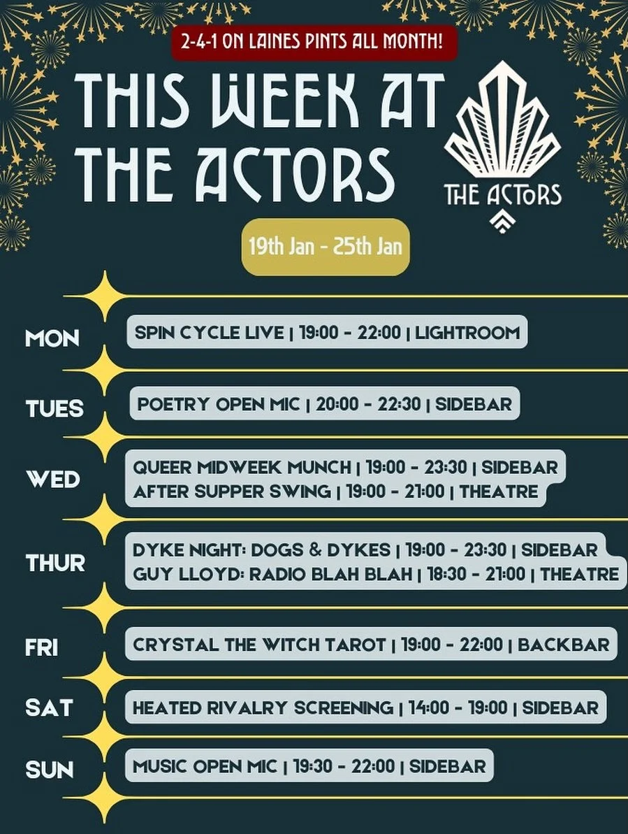 If you just can&rsquo;t get enough... never fear! We have something for you at The Actors this week!

You have a couple of weeks left to take advantage of 2-4-1 on all Laines pints on PUBBL at your favourite bar - The Actors! 🍻
Download the PUBBL ap