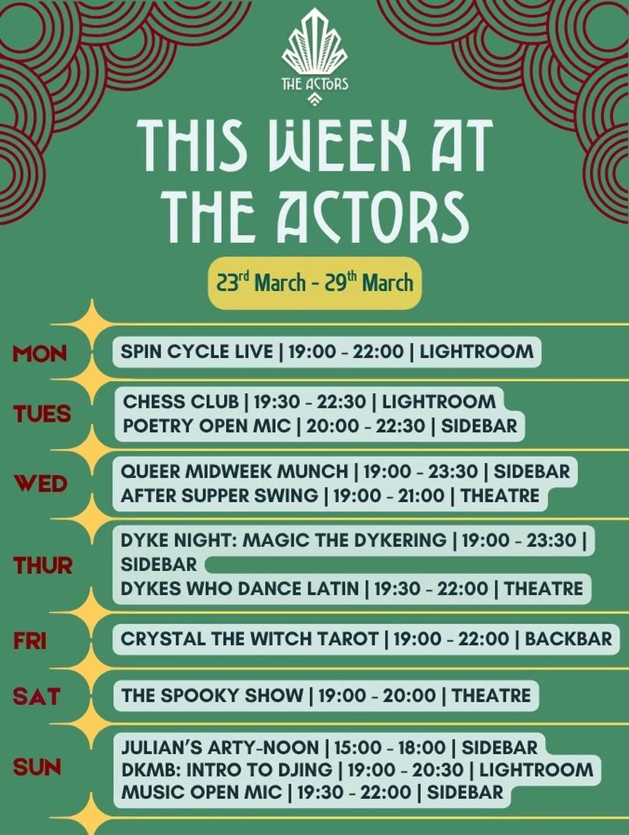 Guess what? By the end of this week.. it&rsquo;s officially summertime!! 🙌🏼☀️

Event Highlights this week - 
Monday - Spin Cycle with Slack City 🌀; 
Tuesday - Poetry Open Mic 🧑&zwj;🎤, Chess Club with Ali ♟️
Wednesday - Midweek Munch, After Suppe