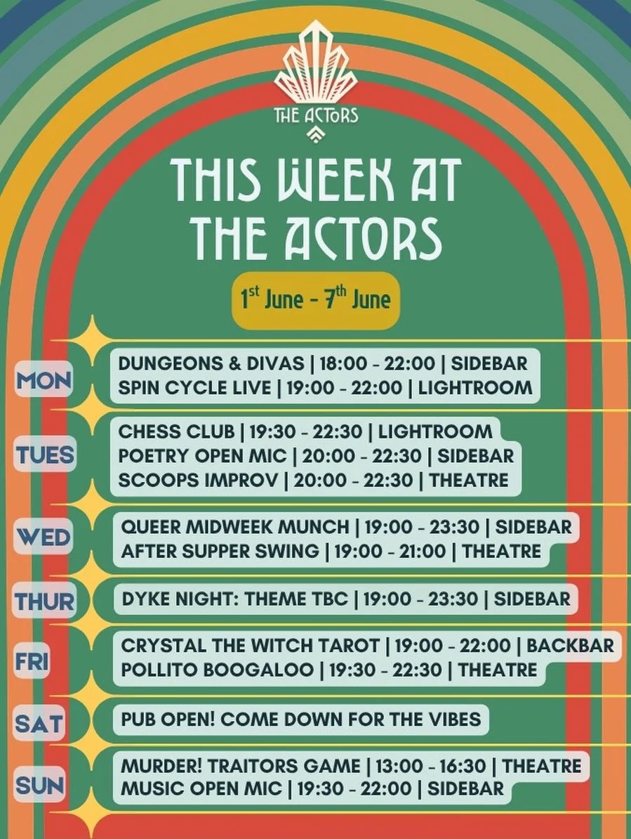 It&rsquo;s a brand new month; as the curtain comes down on a bumper month of Fringe fun, we go into June with our heads held high and full of pride thanks to regaining our crown of &ldquo;Best Small Venue&rdquo; in the @brightonfringe Audience Choice